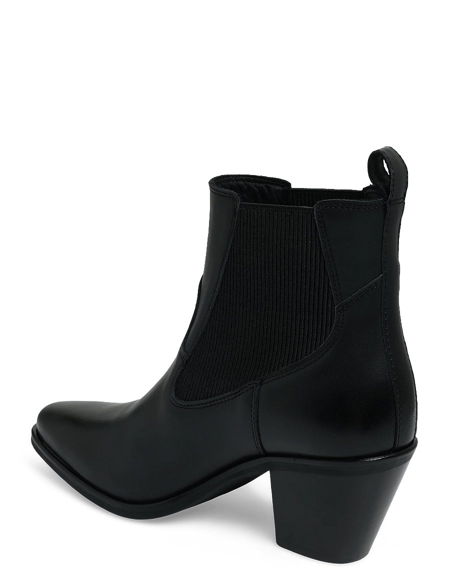 Tommy Hilfiger - LEATHER WESTERN CHELSEA BOOT - heeled ankle boots - black - 1