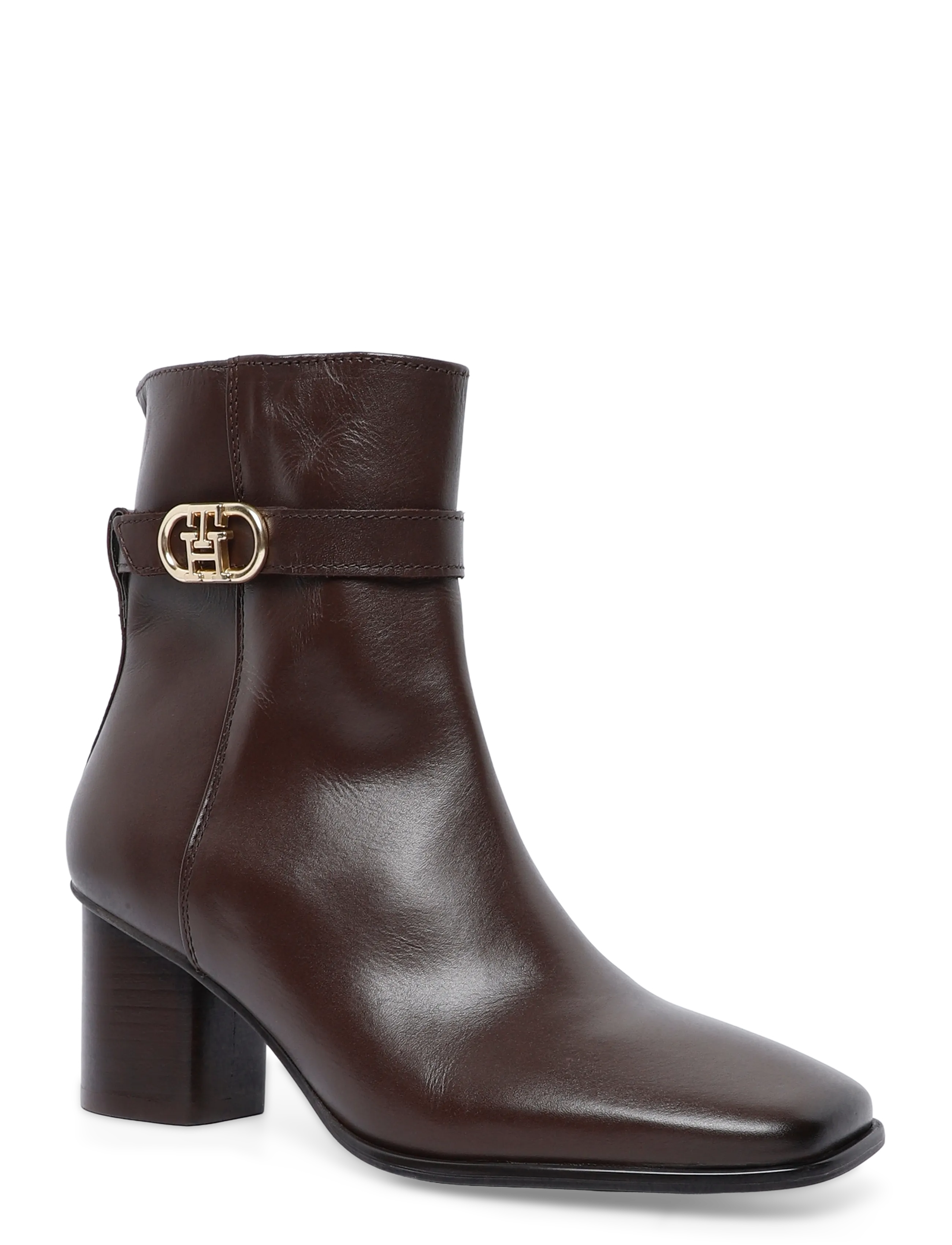 Tommy Hilfiger LEATHER WESTERN CHELSEA BOOT - Stiefel - BRUSHED BROWN / brown