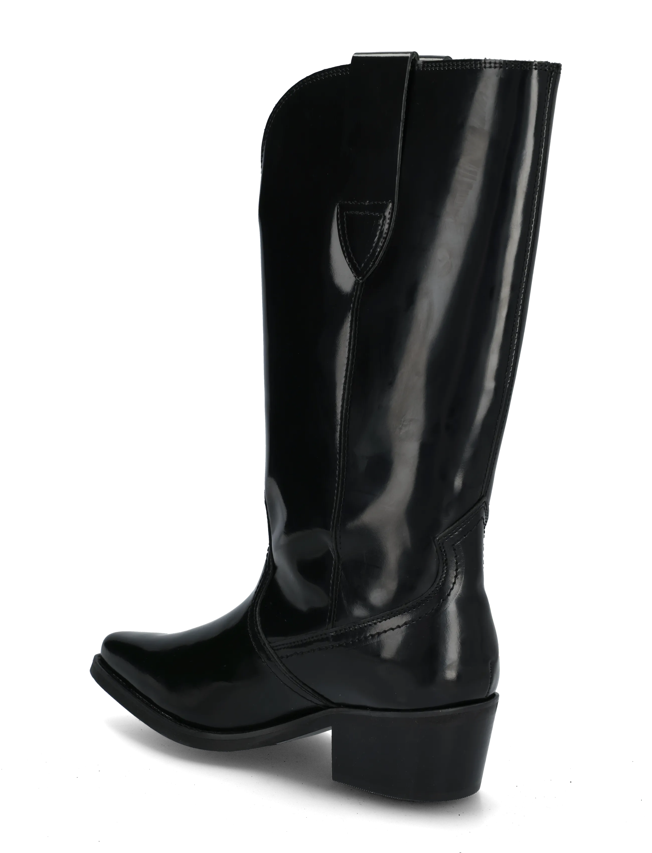 Tommy Hilfiger - ABRASIVATO MID CALF WESTERN BOOT - cowboy-boots - black - 1