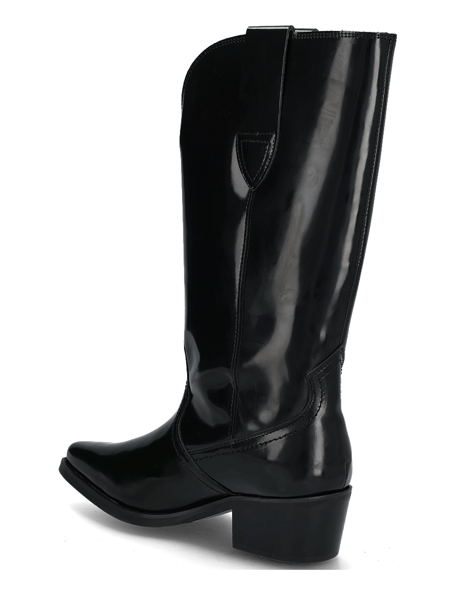 Tommy Hilfiger - ABRASIVATO MID CALF WESTERN BOOT - kauboisaapad - black - 1