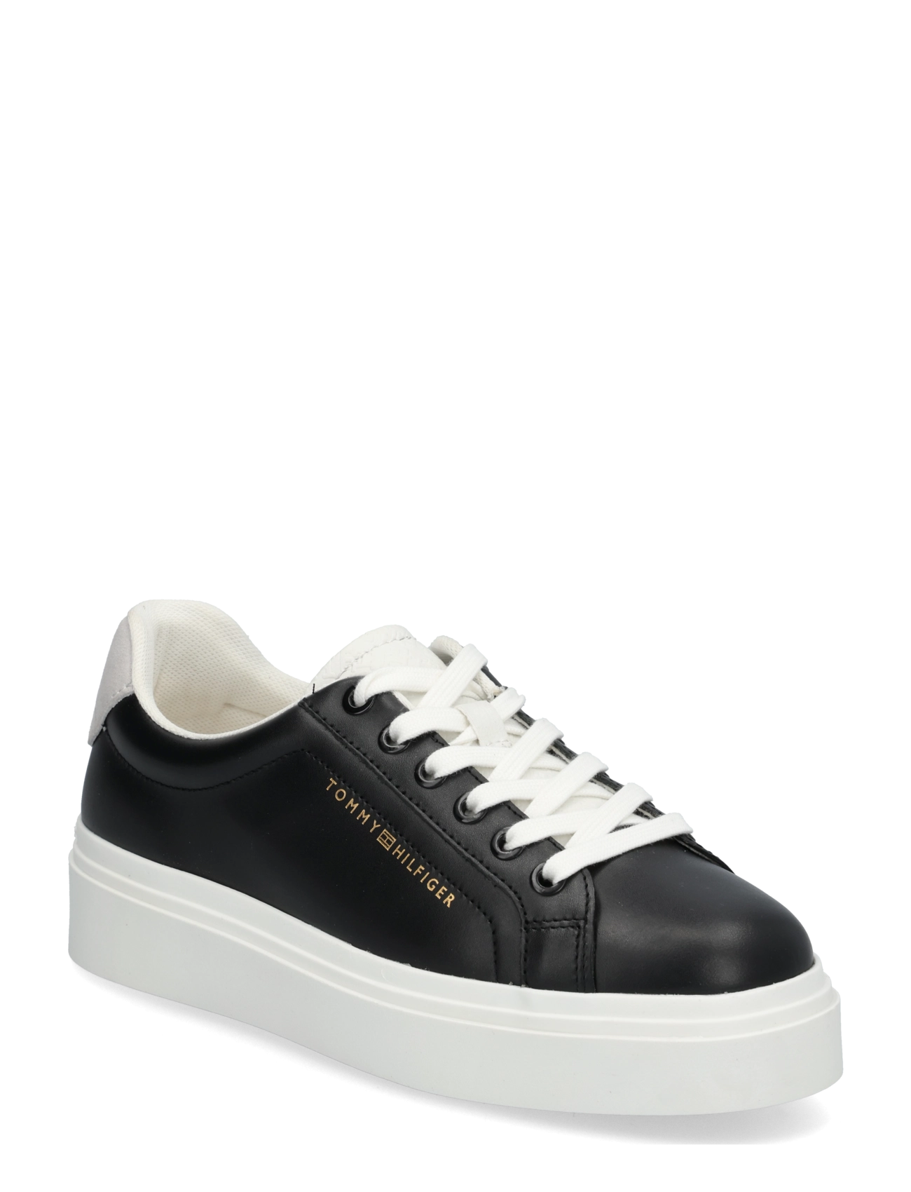 Tommy Hilfiger TH FEMININE PLATFORM MONOGRAM - Festival-Outfits - BLACK ECRU / black