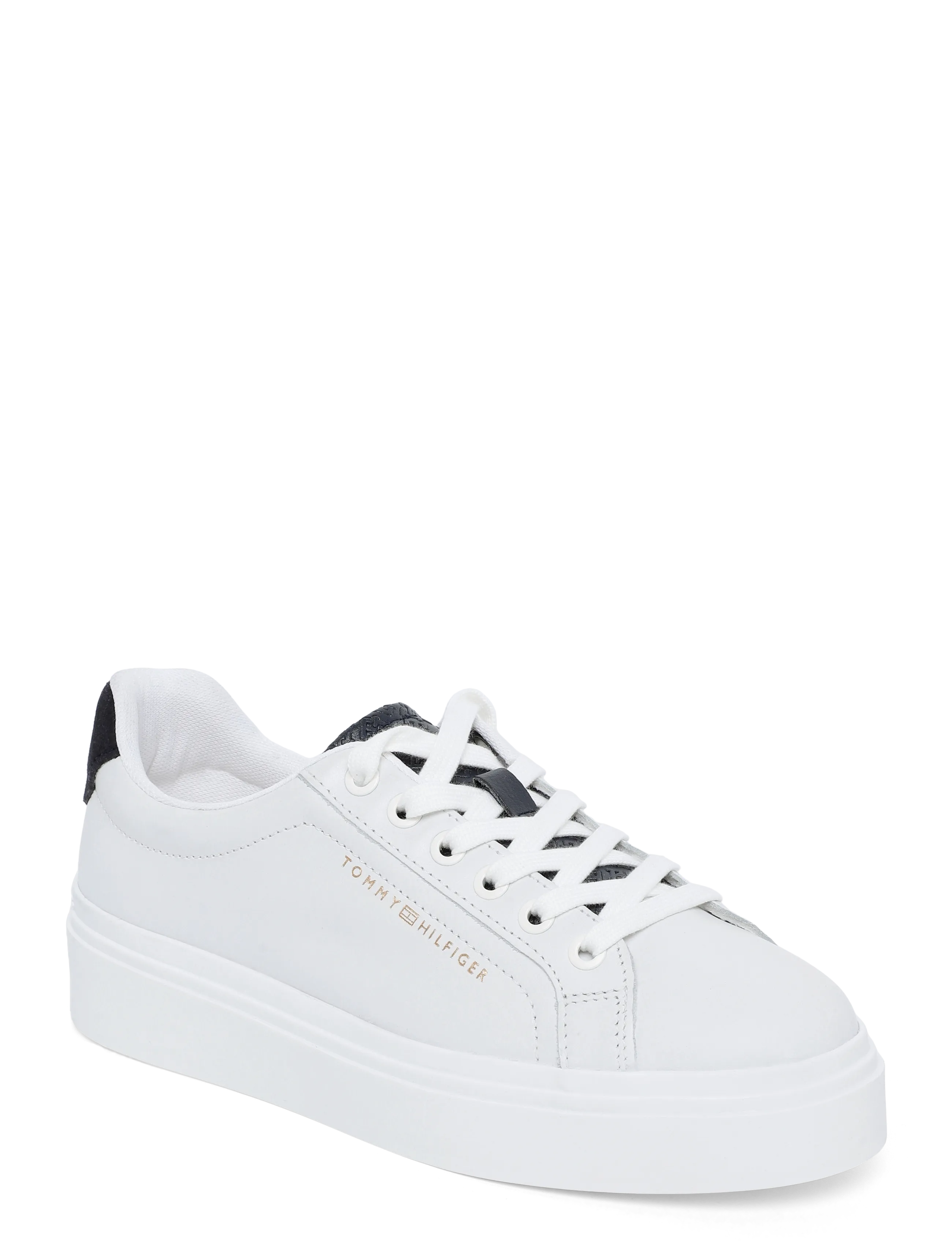 Tommy Hilfiger TH FEMININE PLATFORM MONOGRAM - Sneakers - ECRU SPACE BLUE / white