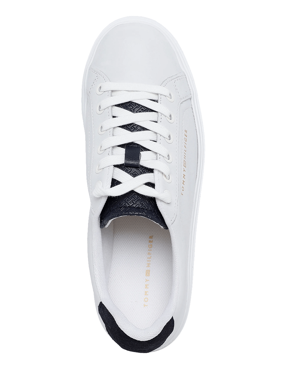 Tommy Hilfiger - TH FEMININE PLATFORM MONOGRAM - confirmation - ecru space blue - 3