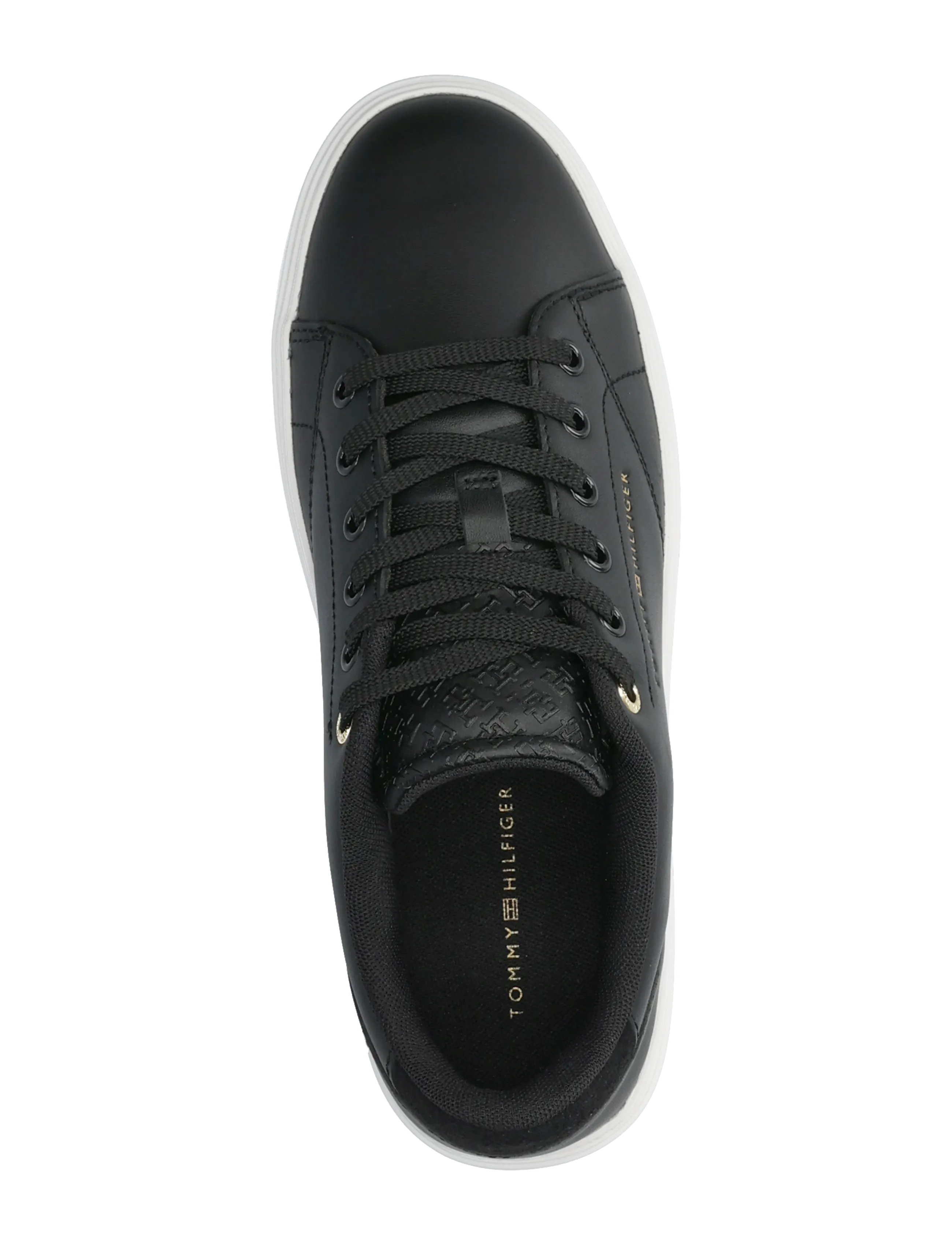 Tommy Hilfiger - Feminine Cupsole Monogram - låga sneakers - black - 3