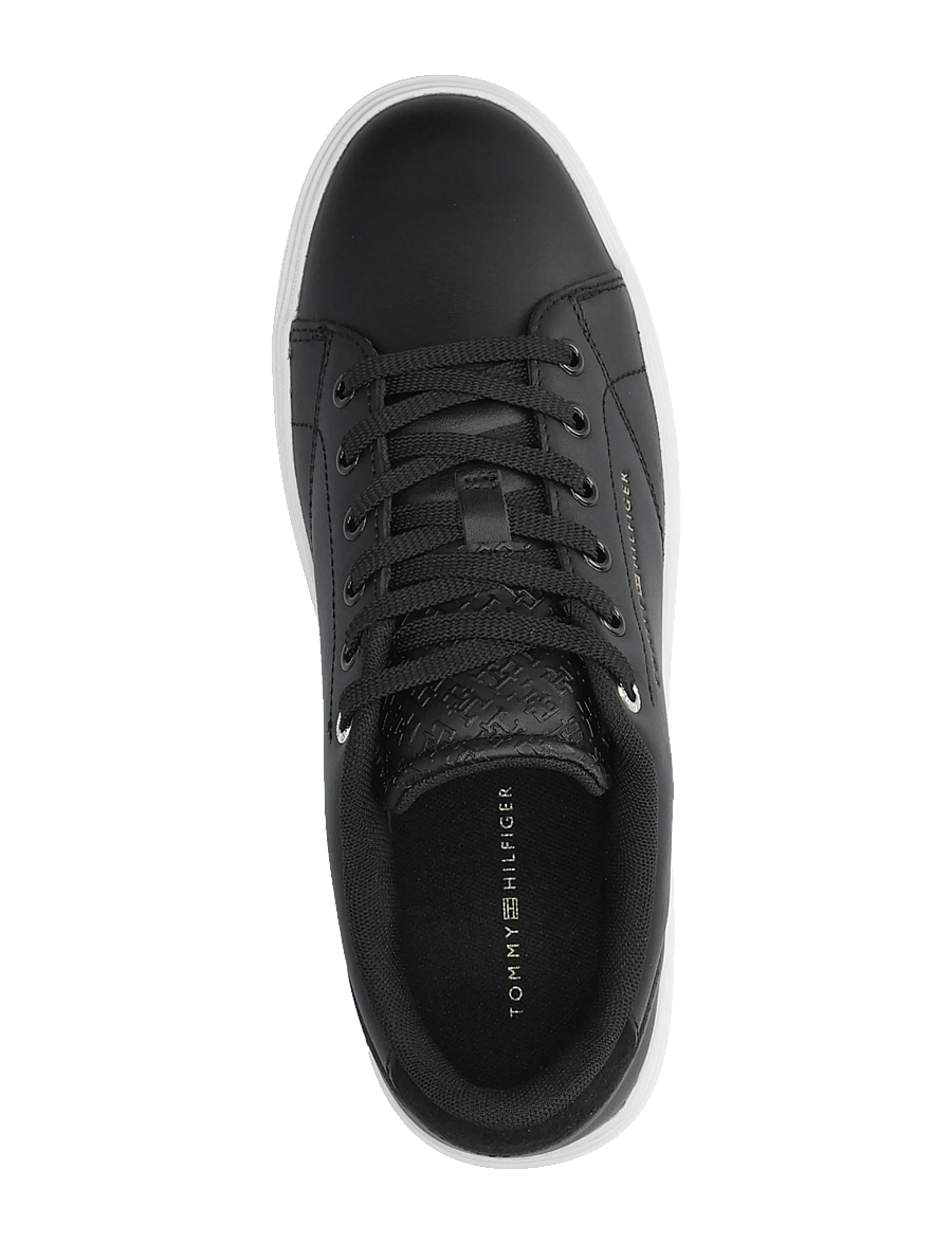Tommy Hilfiger - Feminine Cupsole Monogram - låga sneakers - black - 3