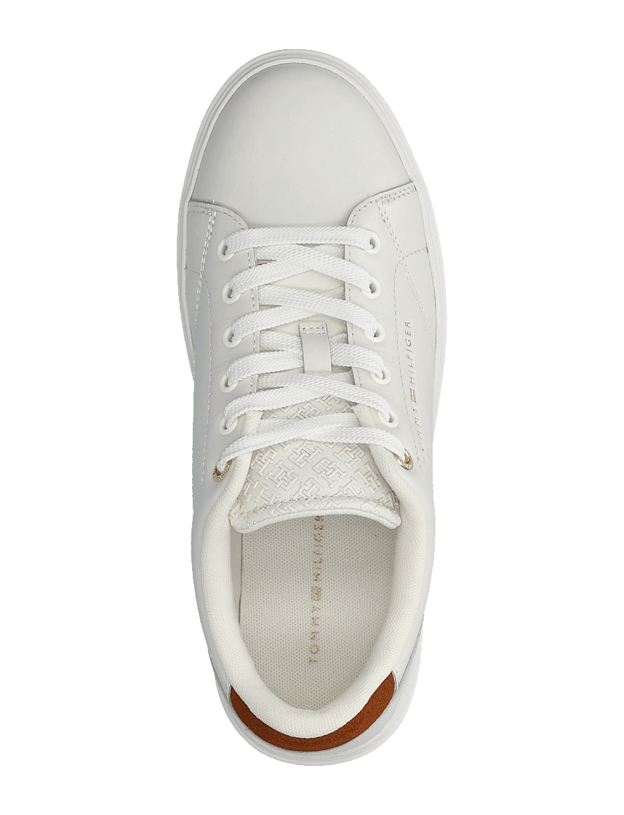 Tommy Hilfiger - TH FEMININE CUPSOLE MONOGRAM - niedrige sneaker - ecru warm bronze - 3