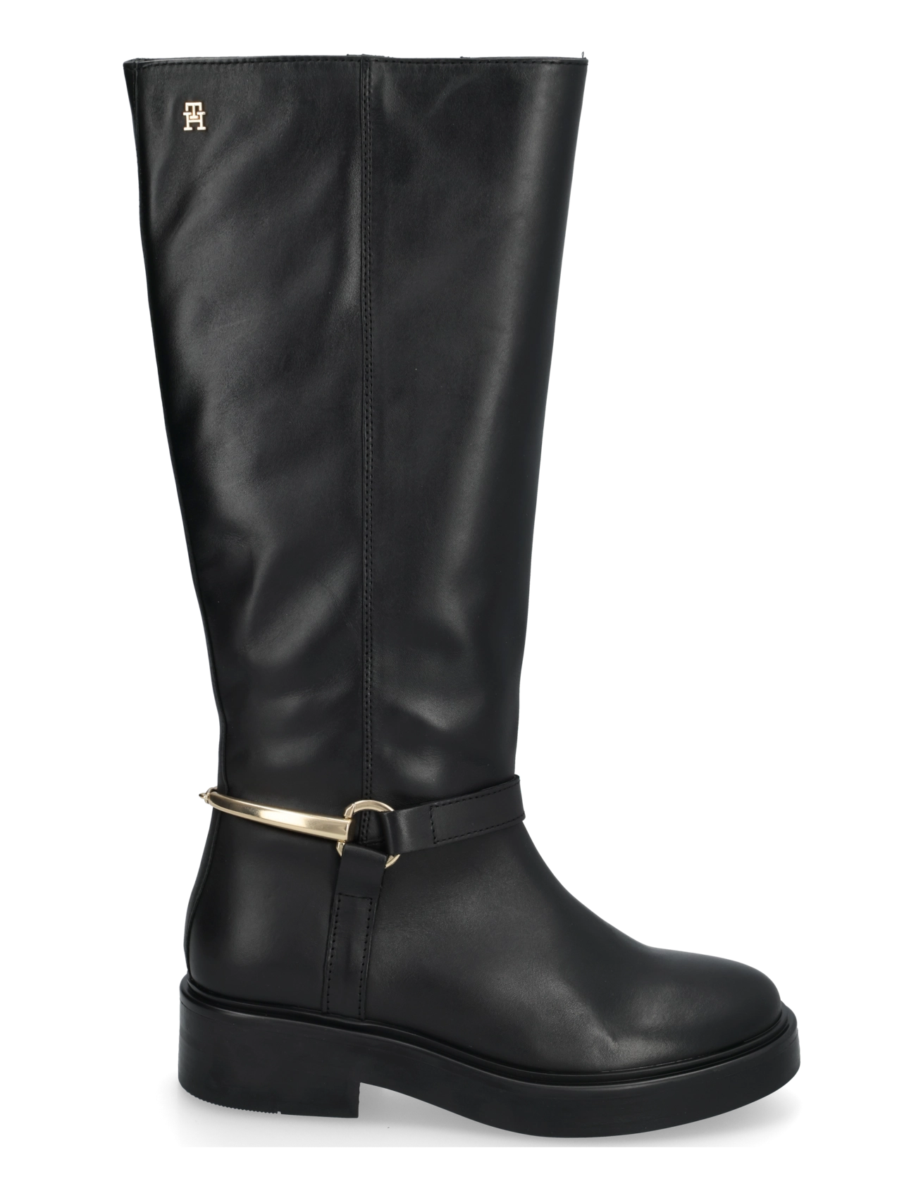 Tommy Hilfiger - TH STUD LEATHER KNEE RIDING BOOT - kniehohe stiefel - black - 2