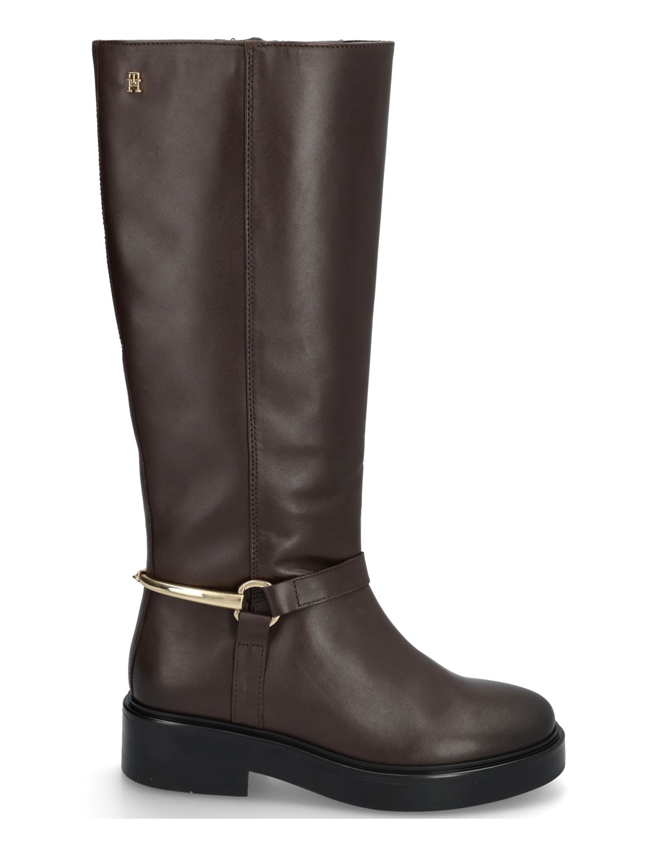 Tommy Hilfiger - TH STUD LEATHER KNEE RIDING BOOT - kniehohe stiefel - cocoa - 2