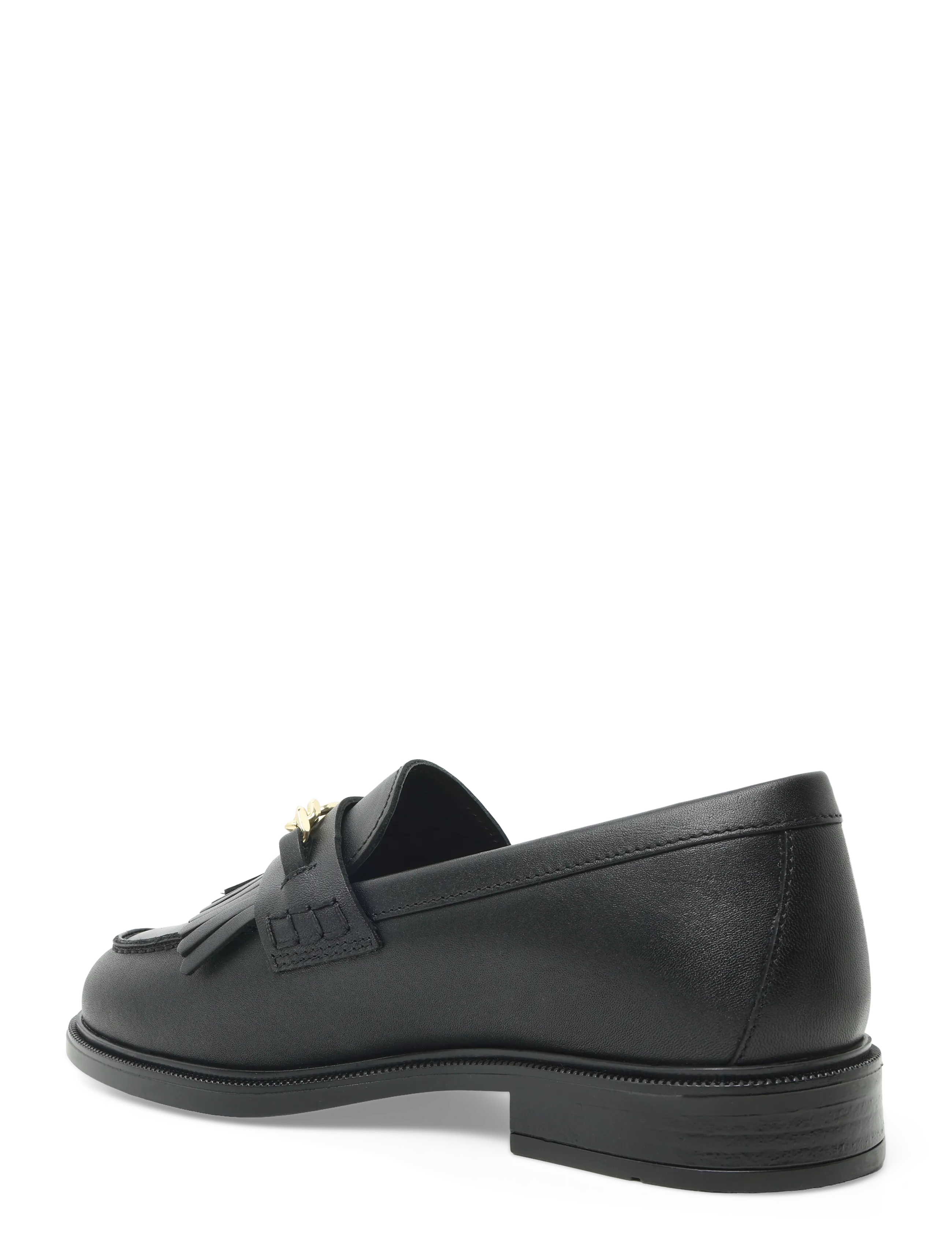 Tommy Hilfiger - TH CHAIN FRINGE LEATHER LOAFER - fashion trends - black - 1