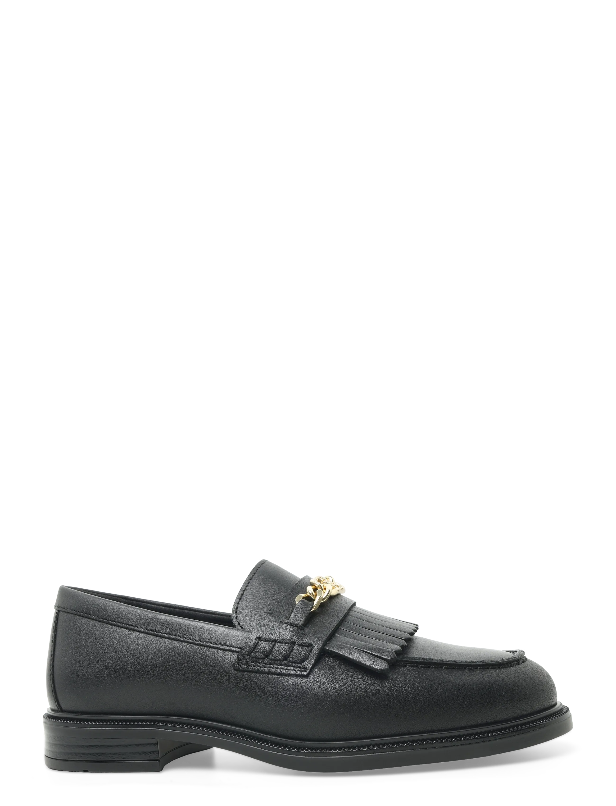 Tommy Hilfiger - TH CHAIN FRINGE LEATHER LOAFER - fashion trends - black - 3