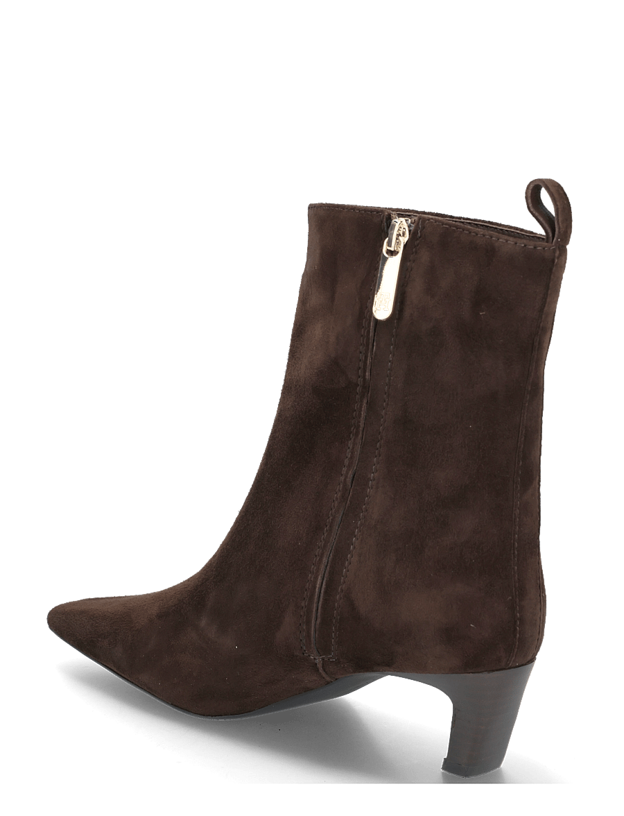 Tommy Hilfiger - KITTEN HEEL SUEDE ANKLE BOOT - støvletter - fondant brown - 1