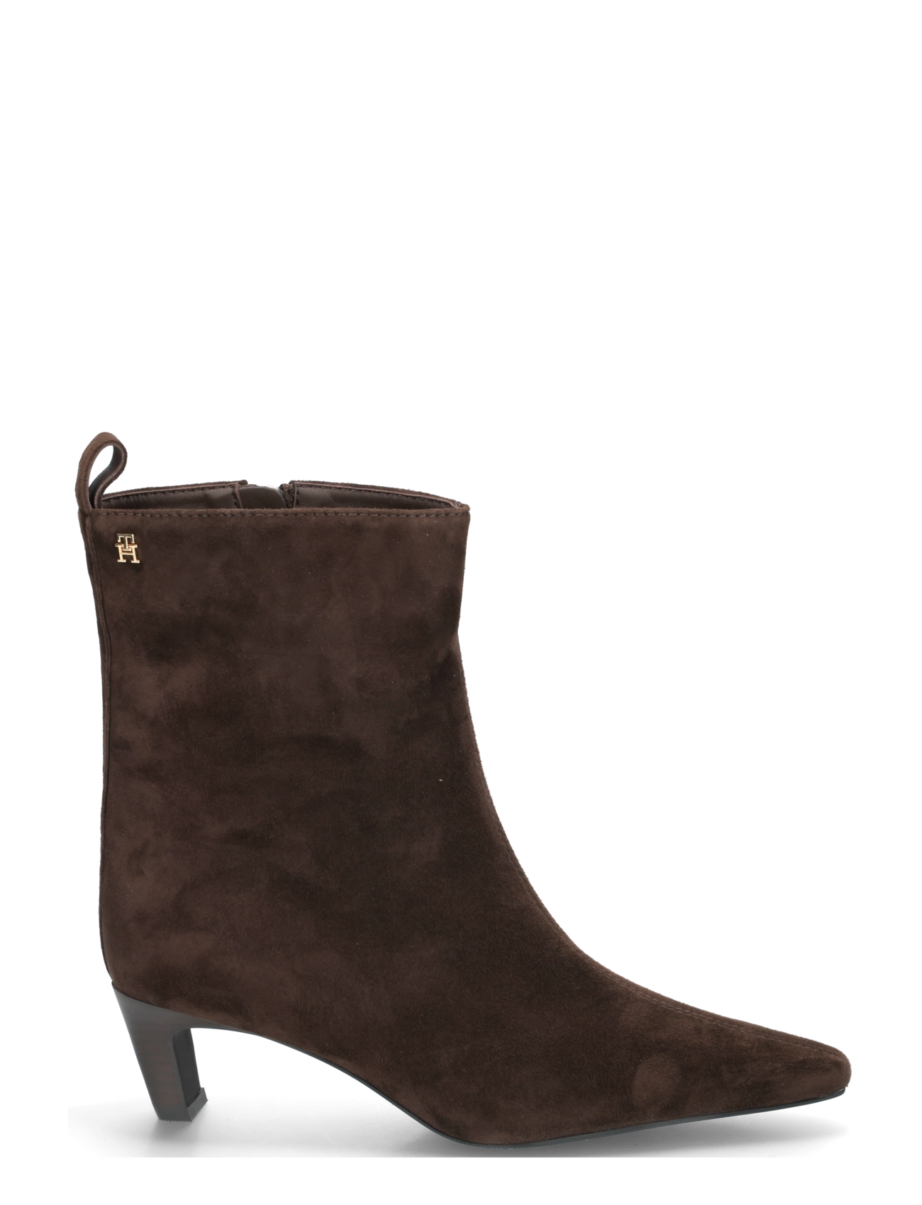 Tommy Hilfiger - KITTEN HEEL SUEDE ANKLE BOOT - støvletter - fondant brown - 2