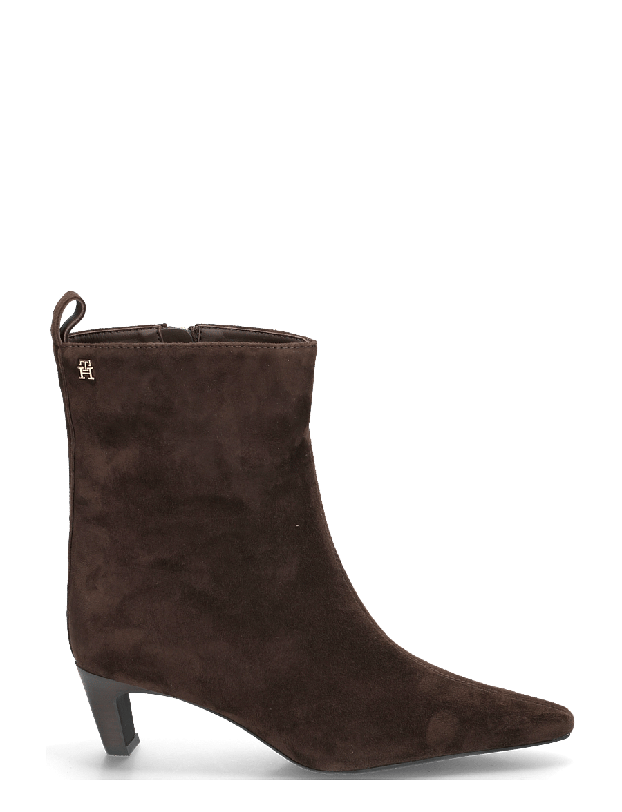 Tommy Hilfiger - KITTEN HEEL SUEDE ANKLE BOOT - støvletter - fondant brown - 2