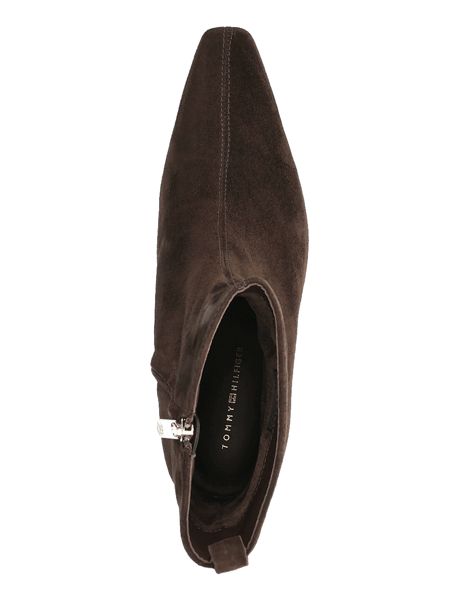 Tommy Hilfiger - KITTEN HEEL SUEDE ANKLE BOOT - støvletter - fondant brown - 3