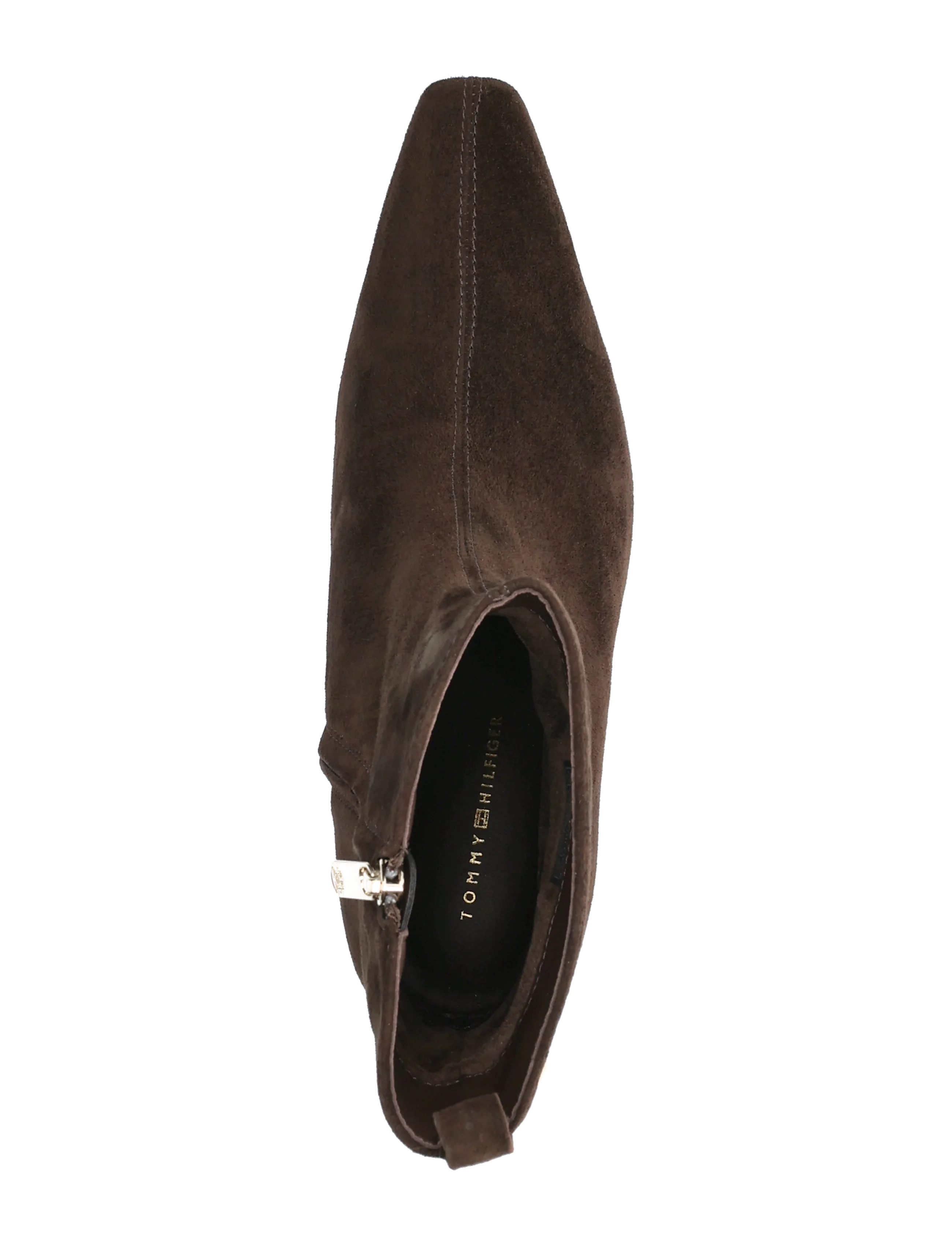 Tommy Hilfiger - KITTEN HEEL SUEDE ANKLE BOOT - heeled ankle boots - fondant brown - 3