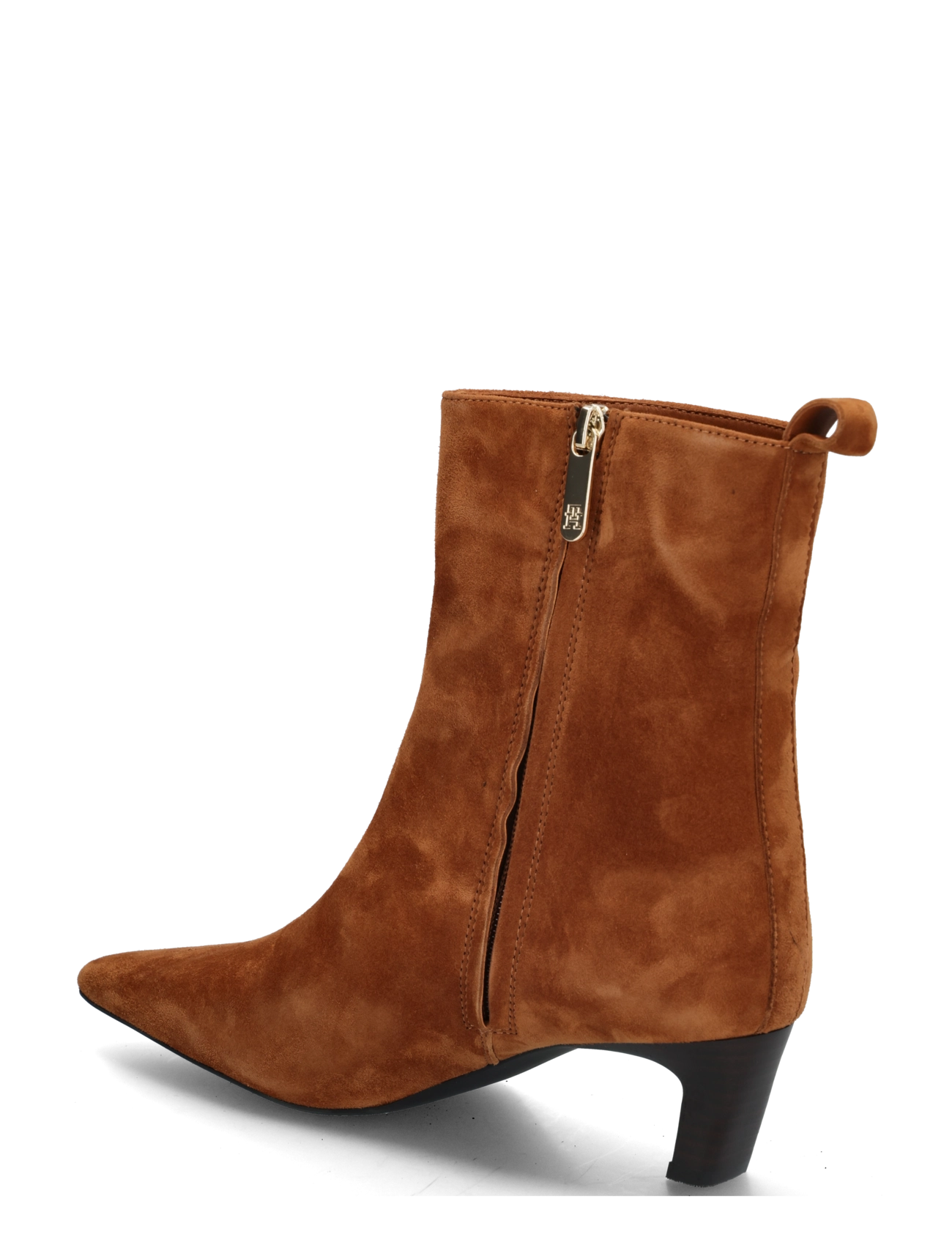 Tommy Hilfiger - KITTEN HEEL SUEDE ANKLE BOOT - stiefeletten mit absatz - ginger clay - 1
