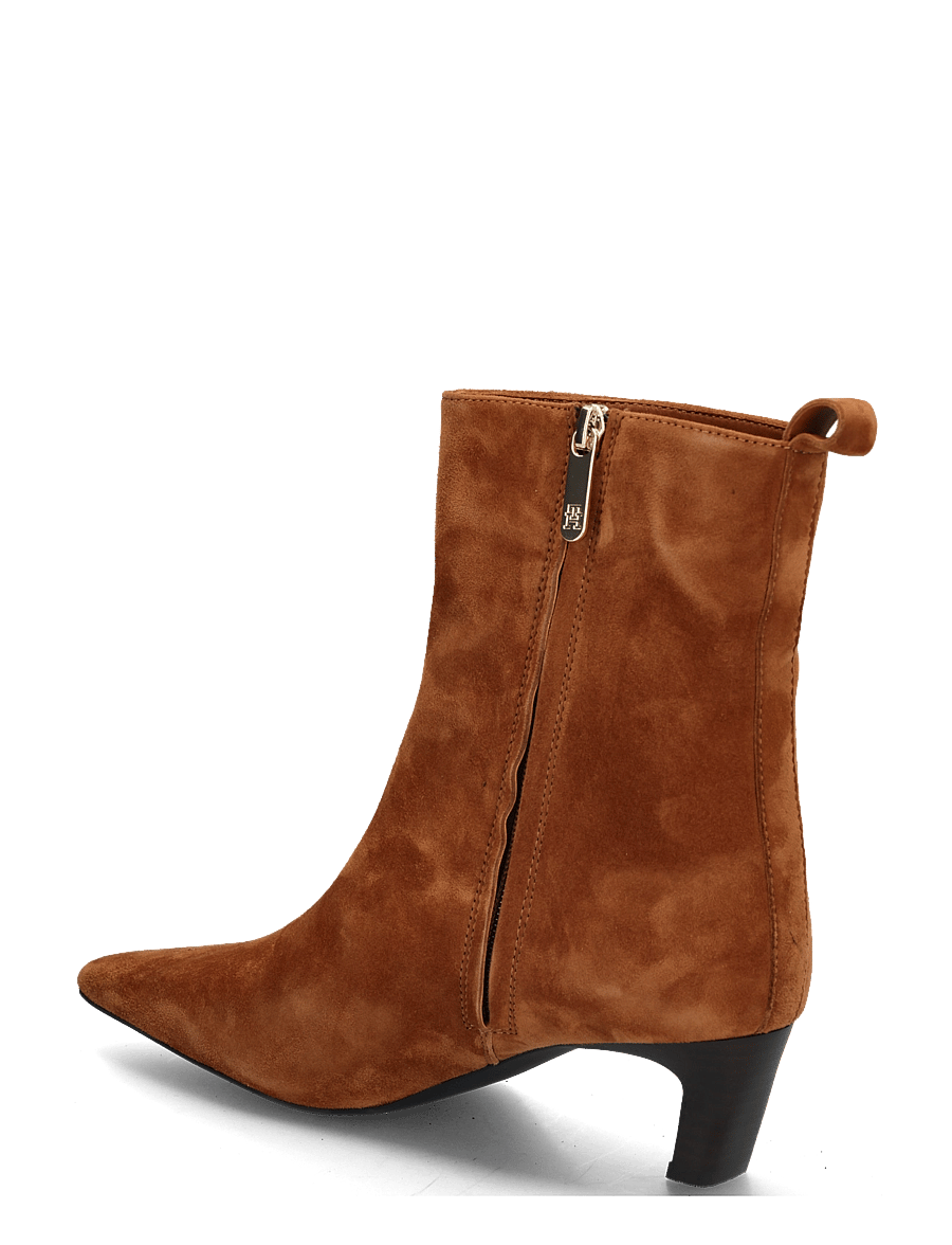 Tommy Hilfiger - KITTEN HEEL SUEDE ANKLE BOOT - stiefeletten mit absatz - ginger clay - 1