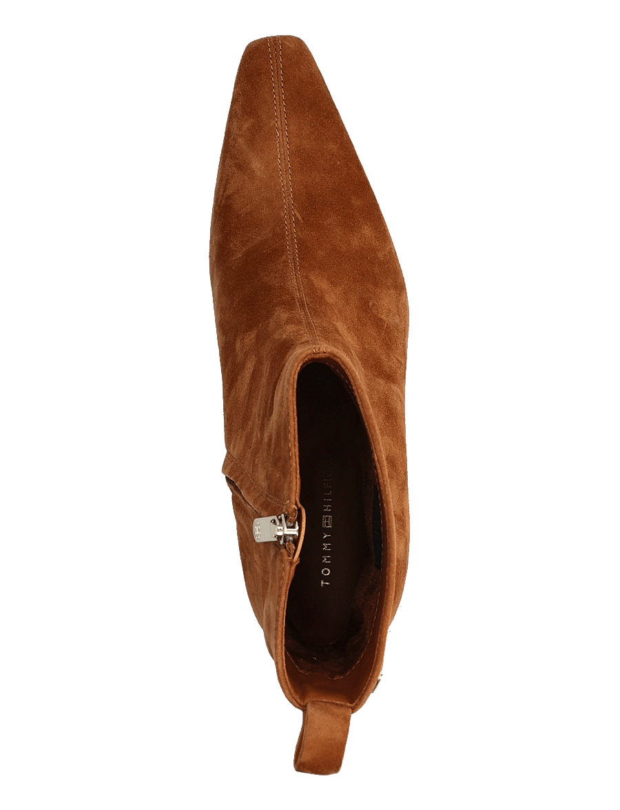 Tommy Hilfiger - KITTEN HEEL SUEDE ANKLE BOOT - stiefeletten mit absatz - ginger clay - 3