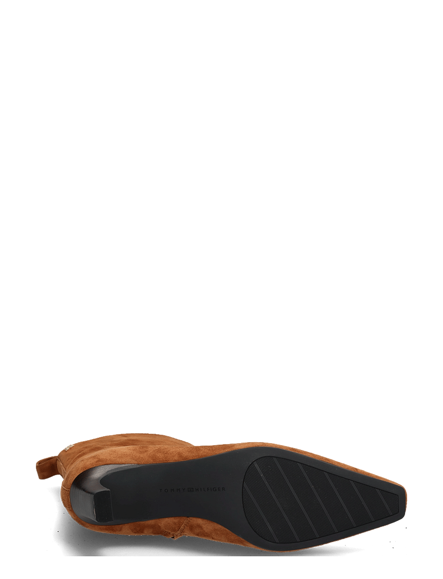 Tommy Hilfiger - KITTEN HEEL SUEDE ANKLE BOOT - stiefeletten mit absatz - ginger clay - 4