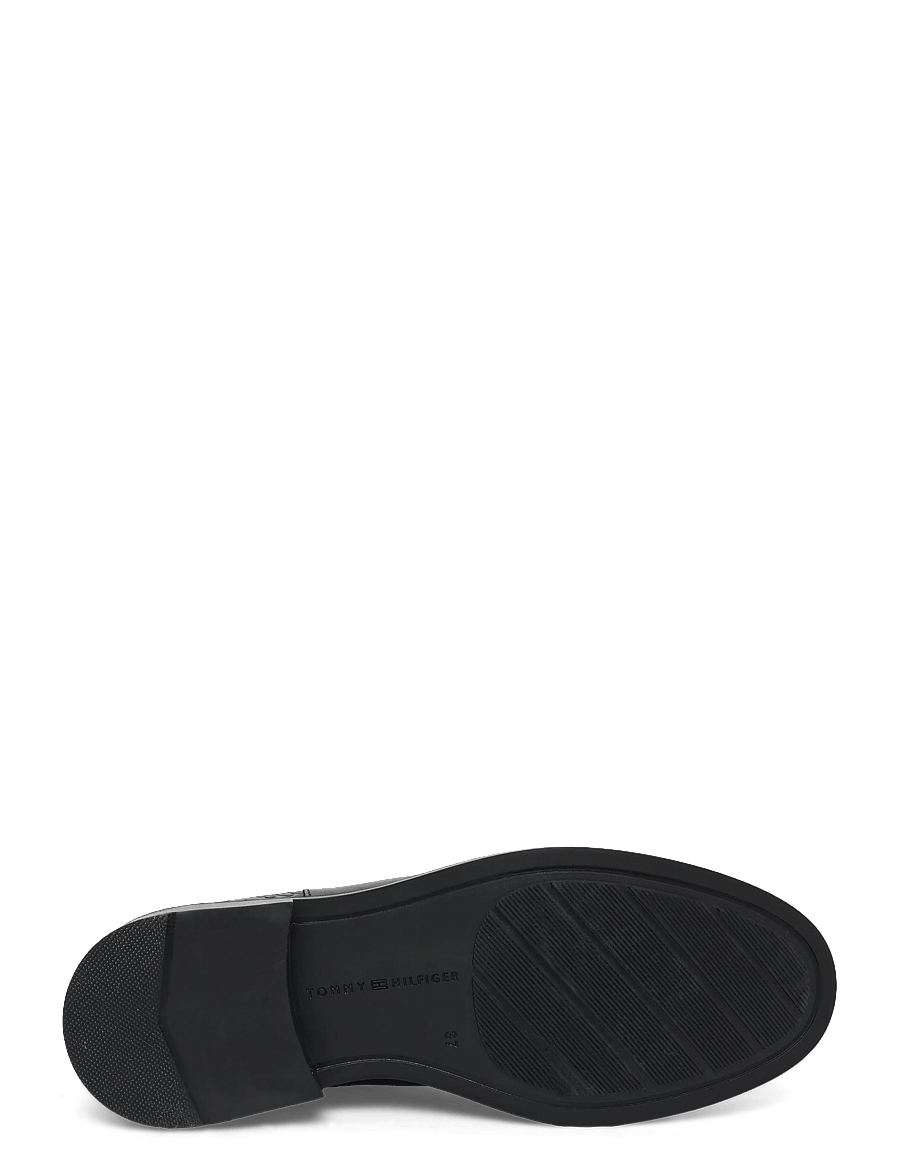 Tommy Hilfiger - TH BUCKLE MONOGRAM ANKLE BOOT - flat ankle boots - black - 4