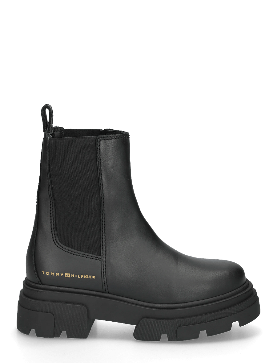 Tommy Hilfiger - LEATHER CHUNKY CHELSEA BOOT - chelsea boots - black - 2