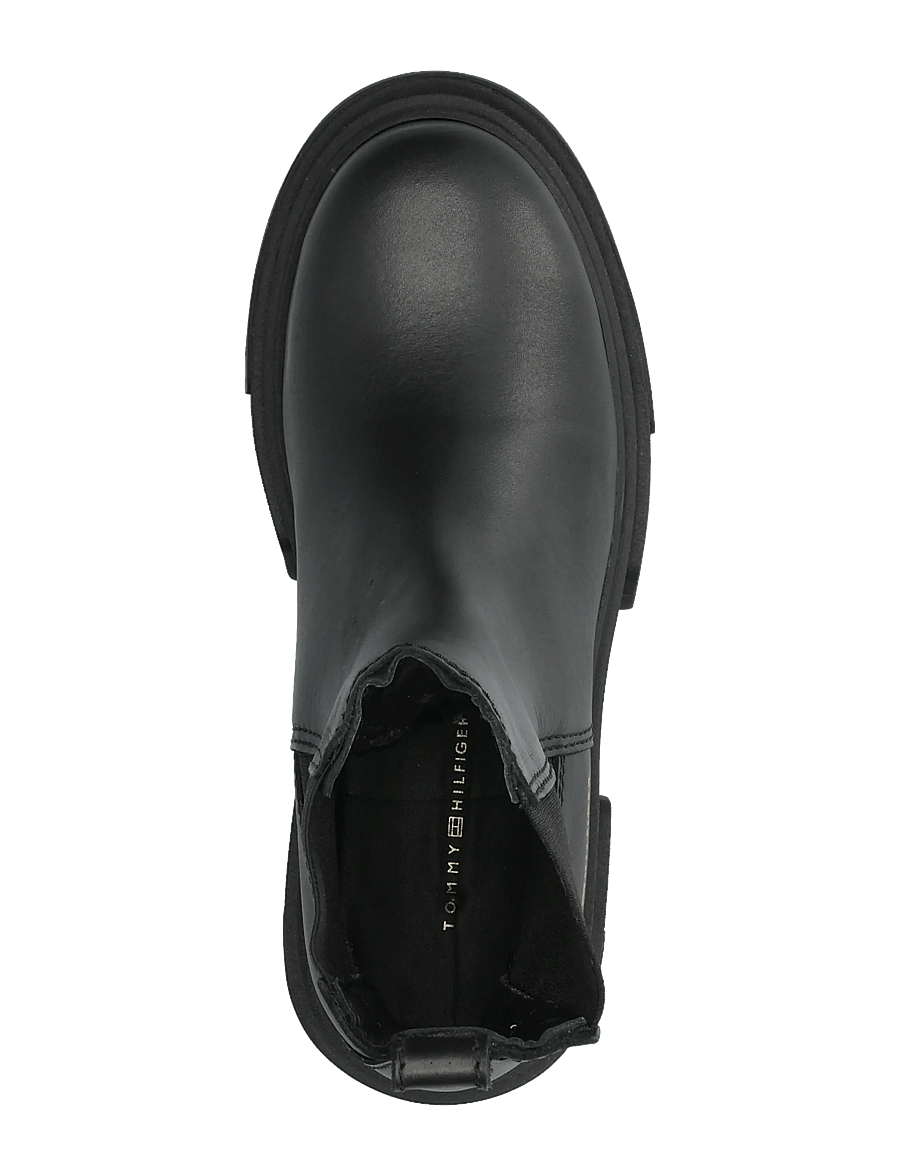 Tommy Hilfiger - LEATHER CHUNKY CHELSEA BOOT - chelsea boots - black - 3