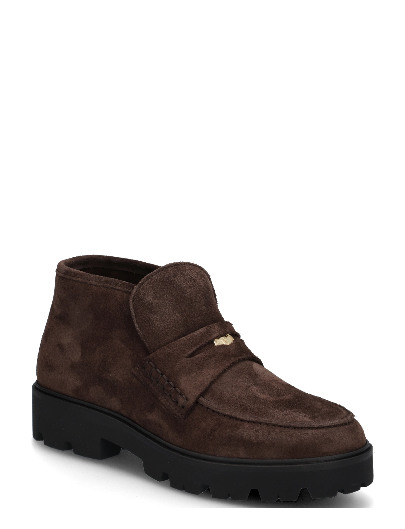 Tommy Hilfiger TH ENAMEL CHARM LOAFER BOOT - Hverdags stil - FONDANT BROWN / brown