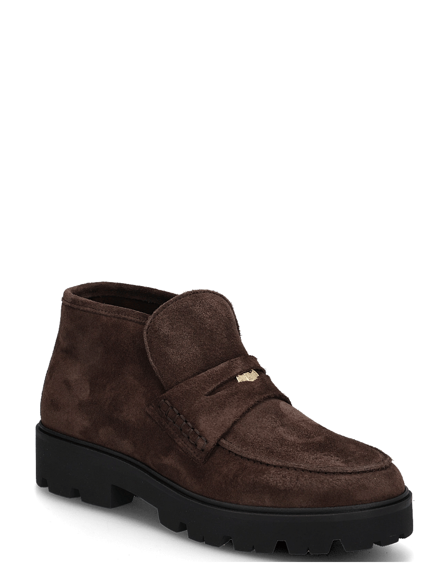 Tommy Hilfiger - TH ENAMEL CHARM LOAFER BOOT - flache stiefeletten - fondant brown - 0