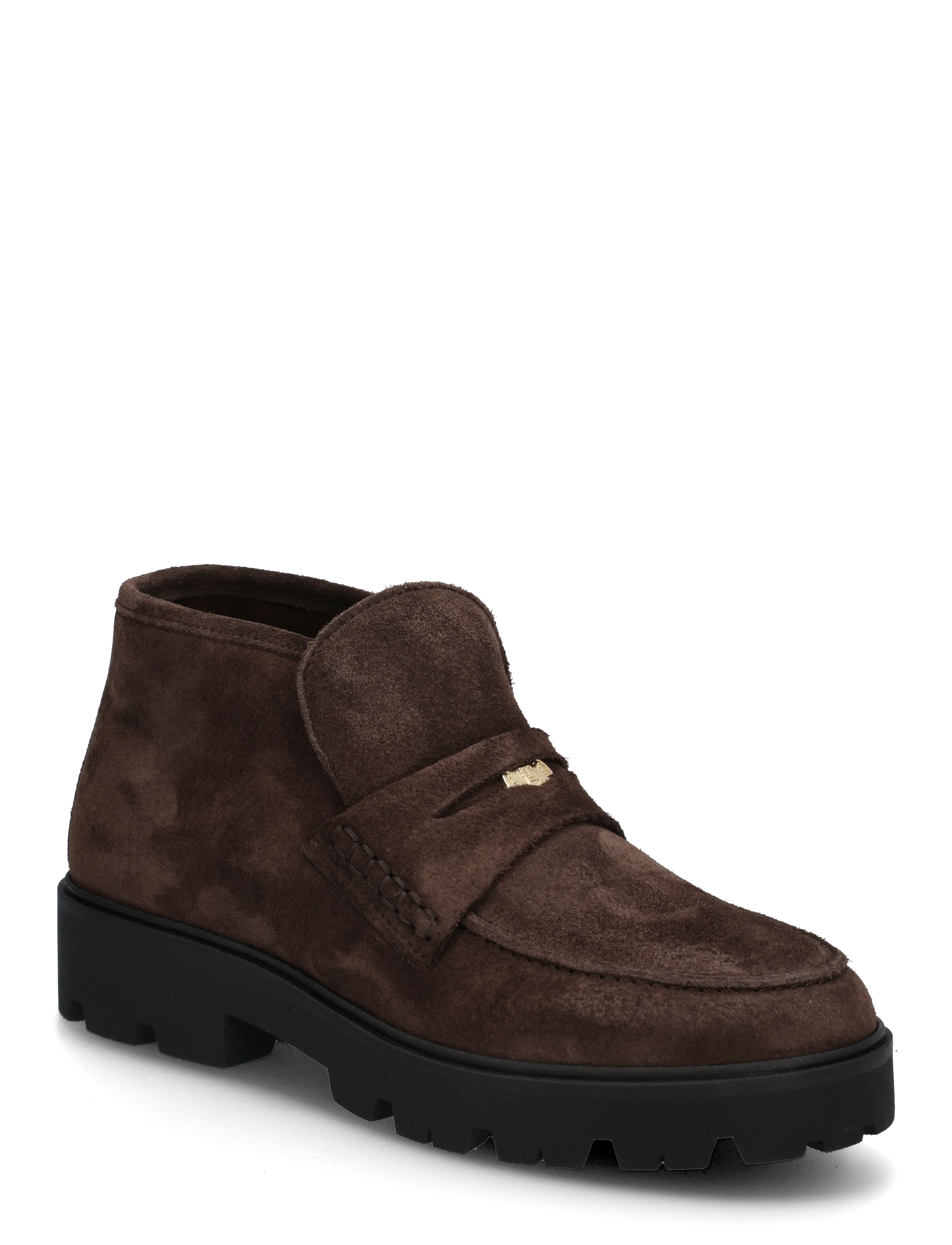 Tommy Hilfiger TH ENAMEL CHARM LOAFER BOOT - Stiefel - FONDANT BROWN / brown