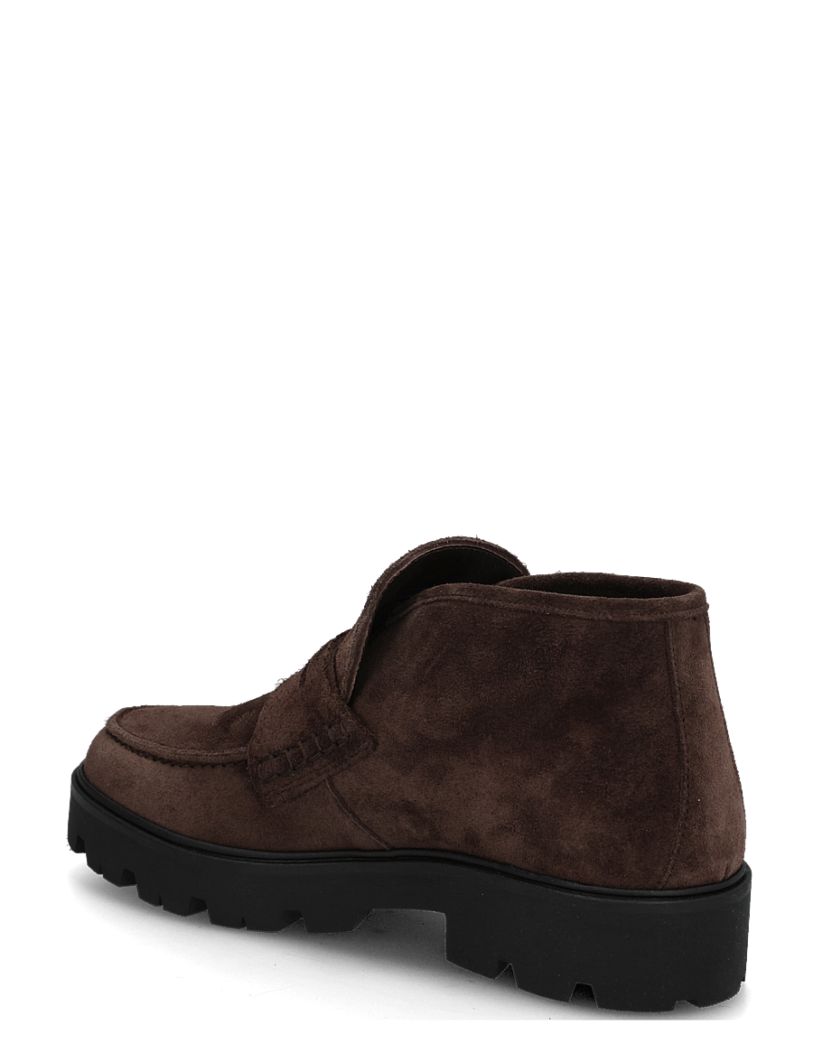 Tommy Hilfiger - TH ENAMEL CHARM LOAFER BOOT - flache stiefeletten - fondant brown - 1