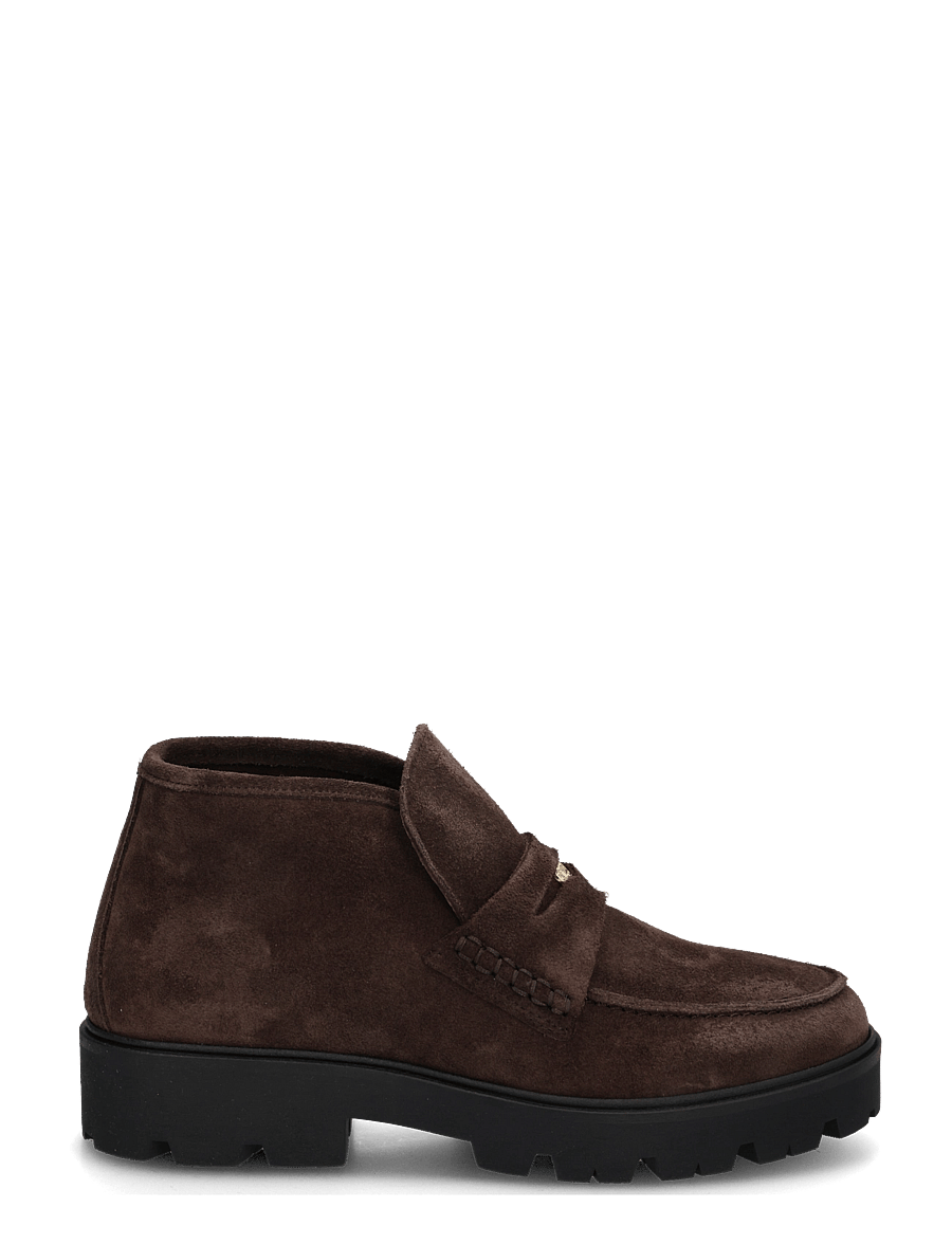 Tommy Hilfiger - TH ENAMEL CHARM LOAFER BOOT - flache stiefeletten - fondant brown - 2