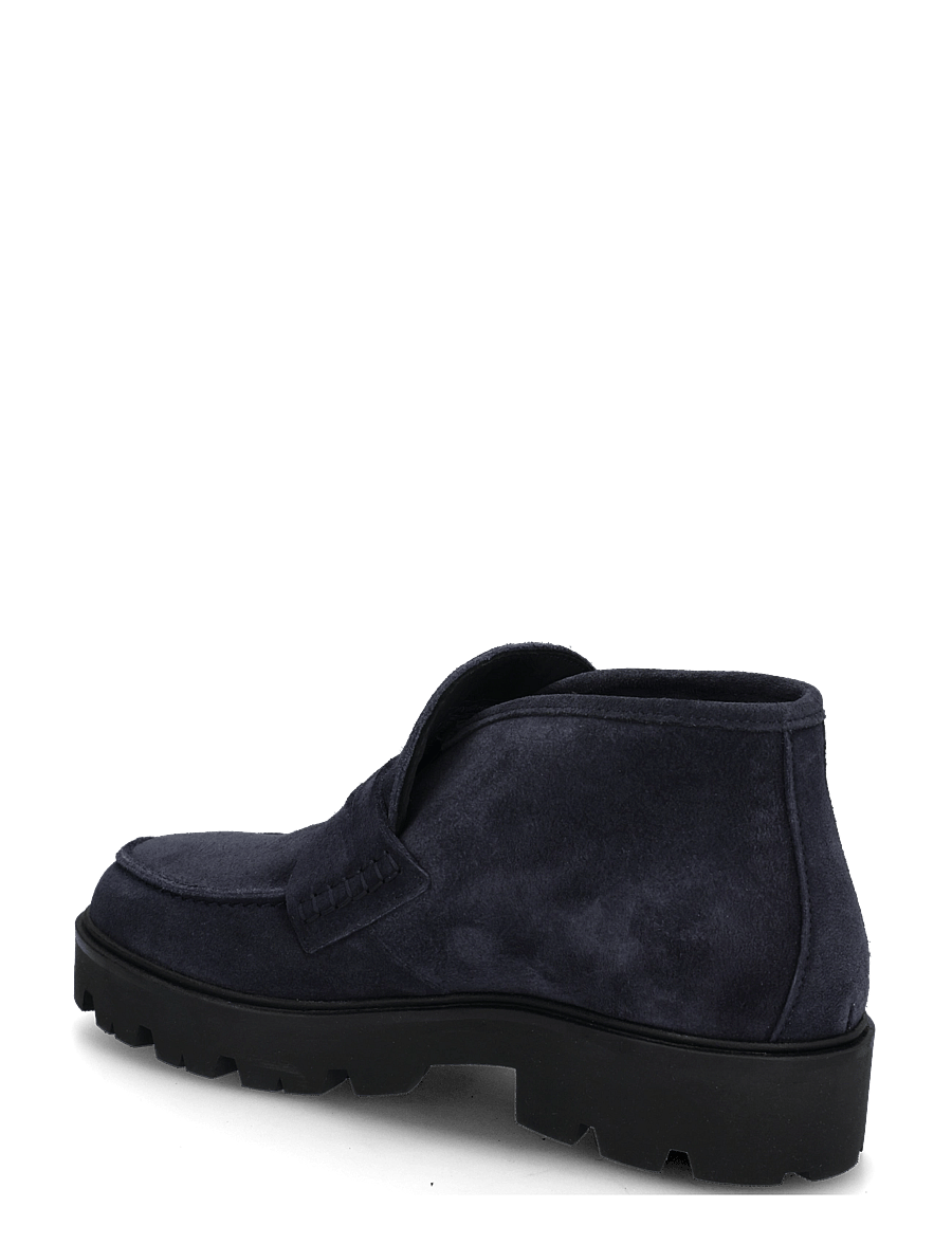 Tommy Hilfiger - TH ENAMEL CHARM LOAFER BOOT - flat ankle boots - space blue - 1