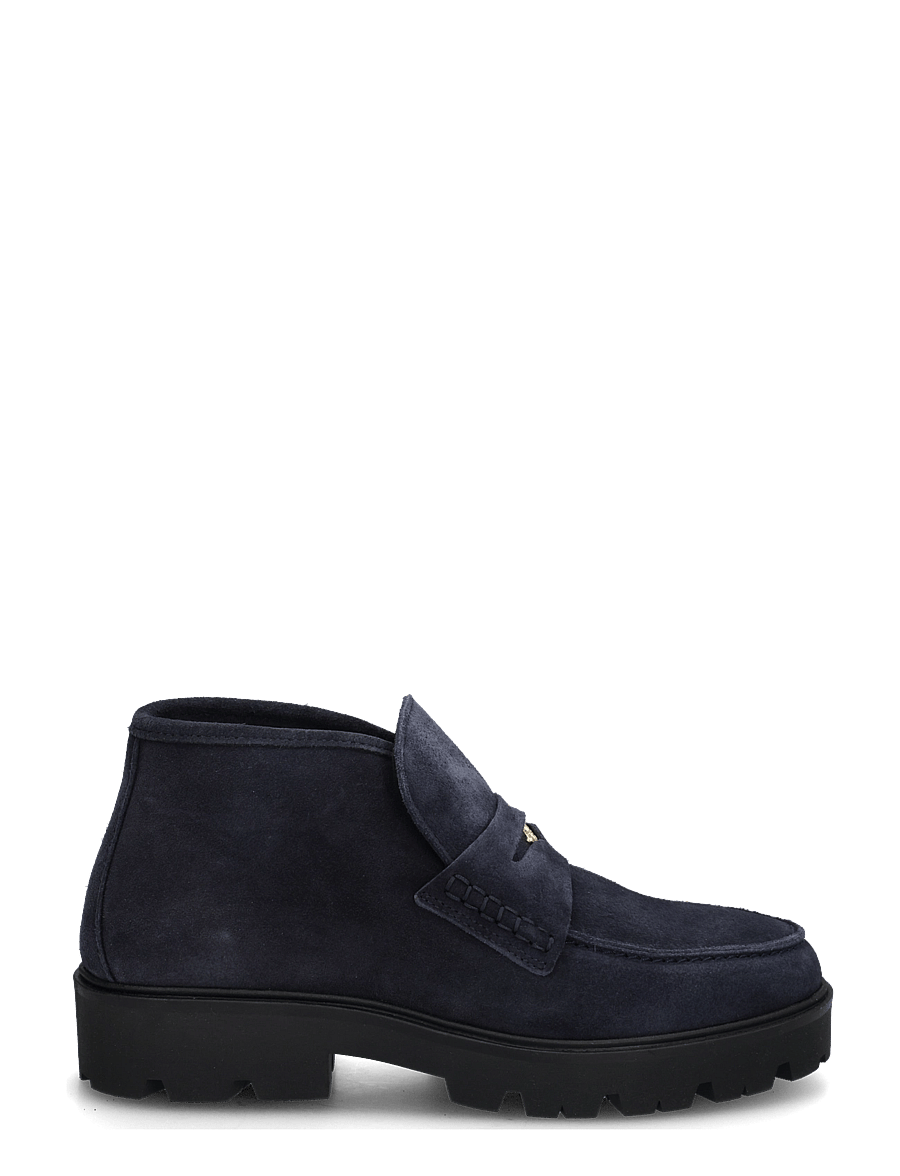 Tommy Hilfiger - TH ENAMEL CHARM LOAFER BOOT - flat ankle boots - space blue - 2