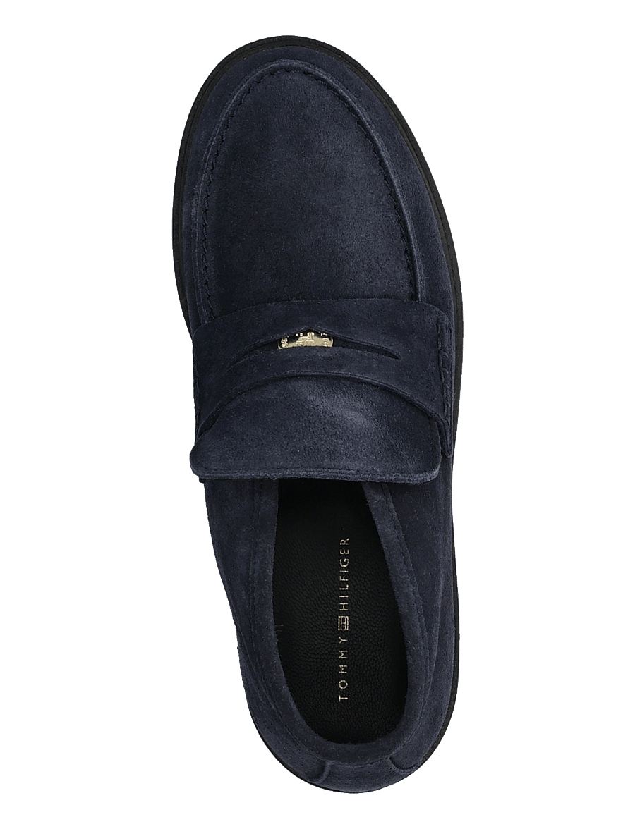 Tommy Hilfiger - TH ENAMEL CHARM LOAFER BOOT - flat ankle boots - space blue - 3