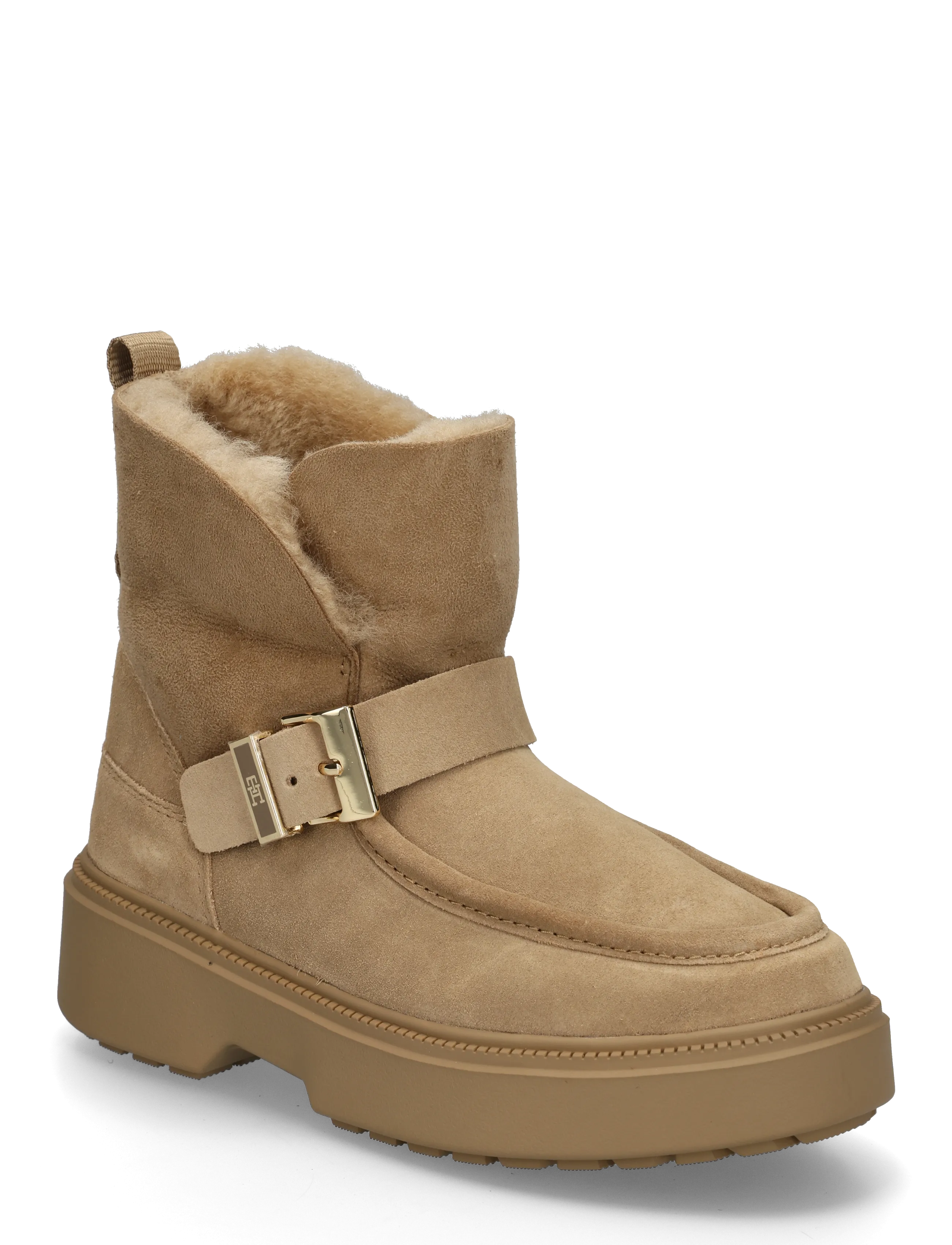 Tommy Hilfiger TH BUCKLE SHEARLING SNOW BOOT - Tommy Hilfiger - SAFARI CANVAS / beige