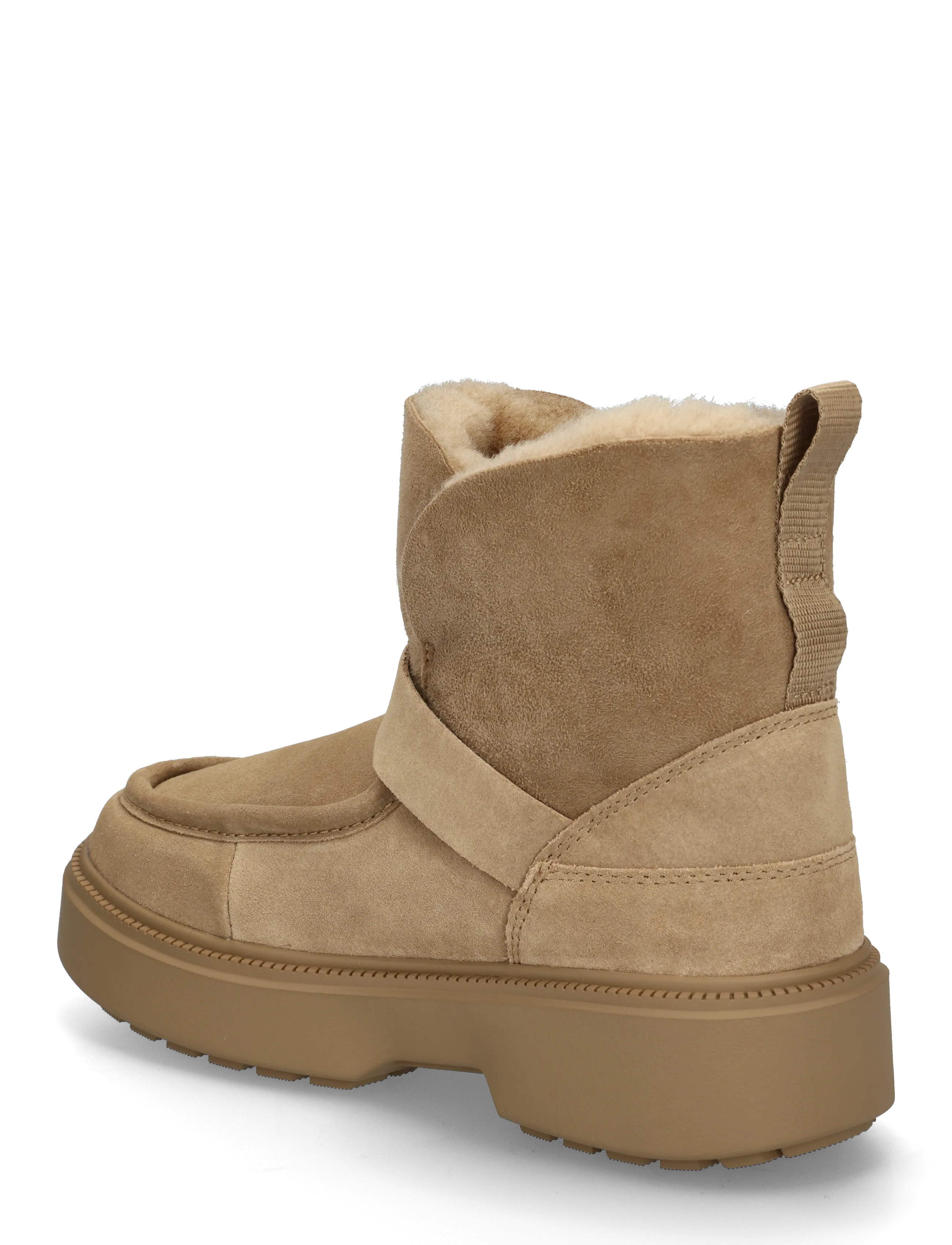 Tommy Hilfiger - TH BUCKLE SHEARLING SNOW BOOT - platta ankelboots - safari canvas - 1