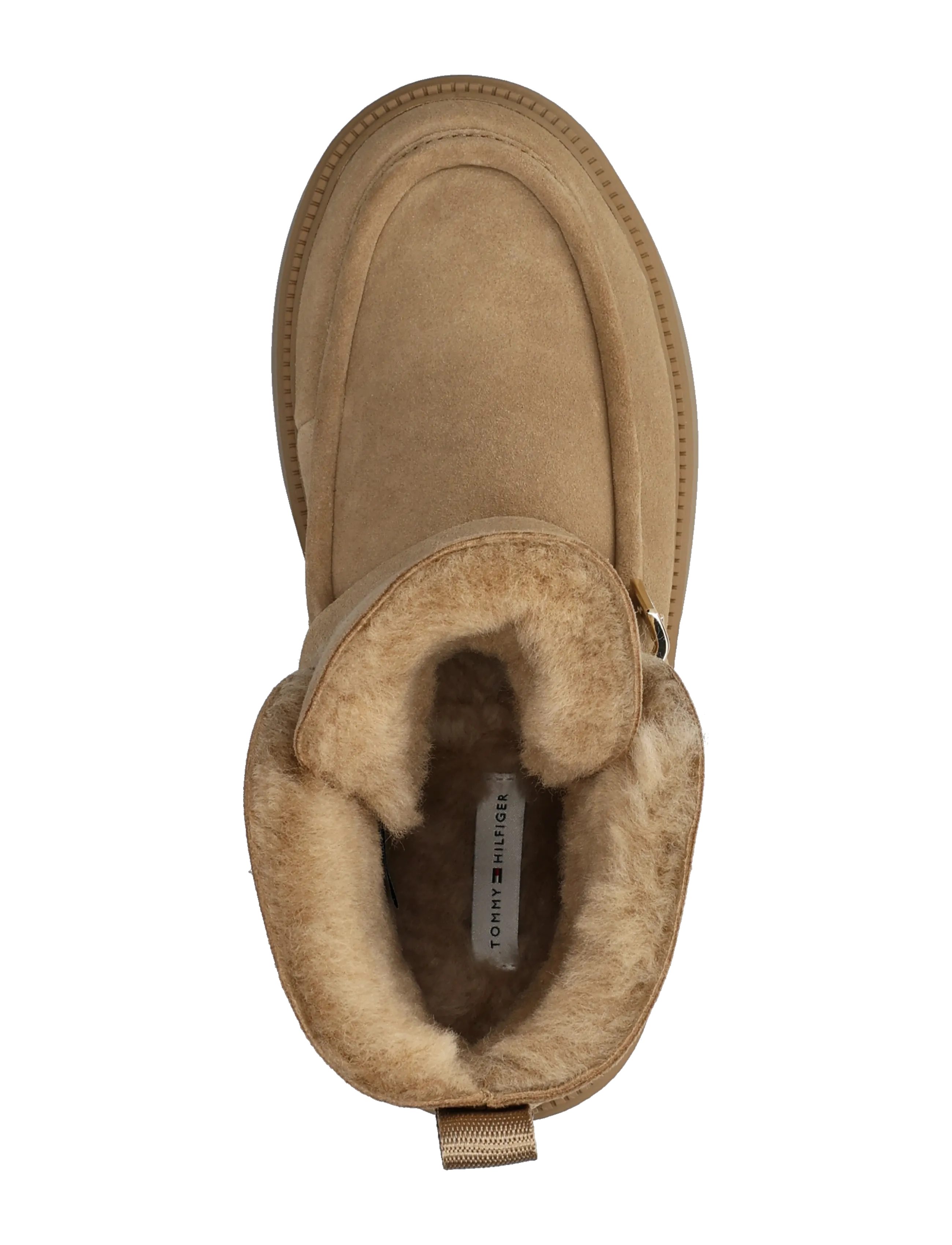 Tommy Hilfiger - TH BUCKLE SHEARLING SNOW BOOT - platta ankelboots - safari canvas - 3
