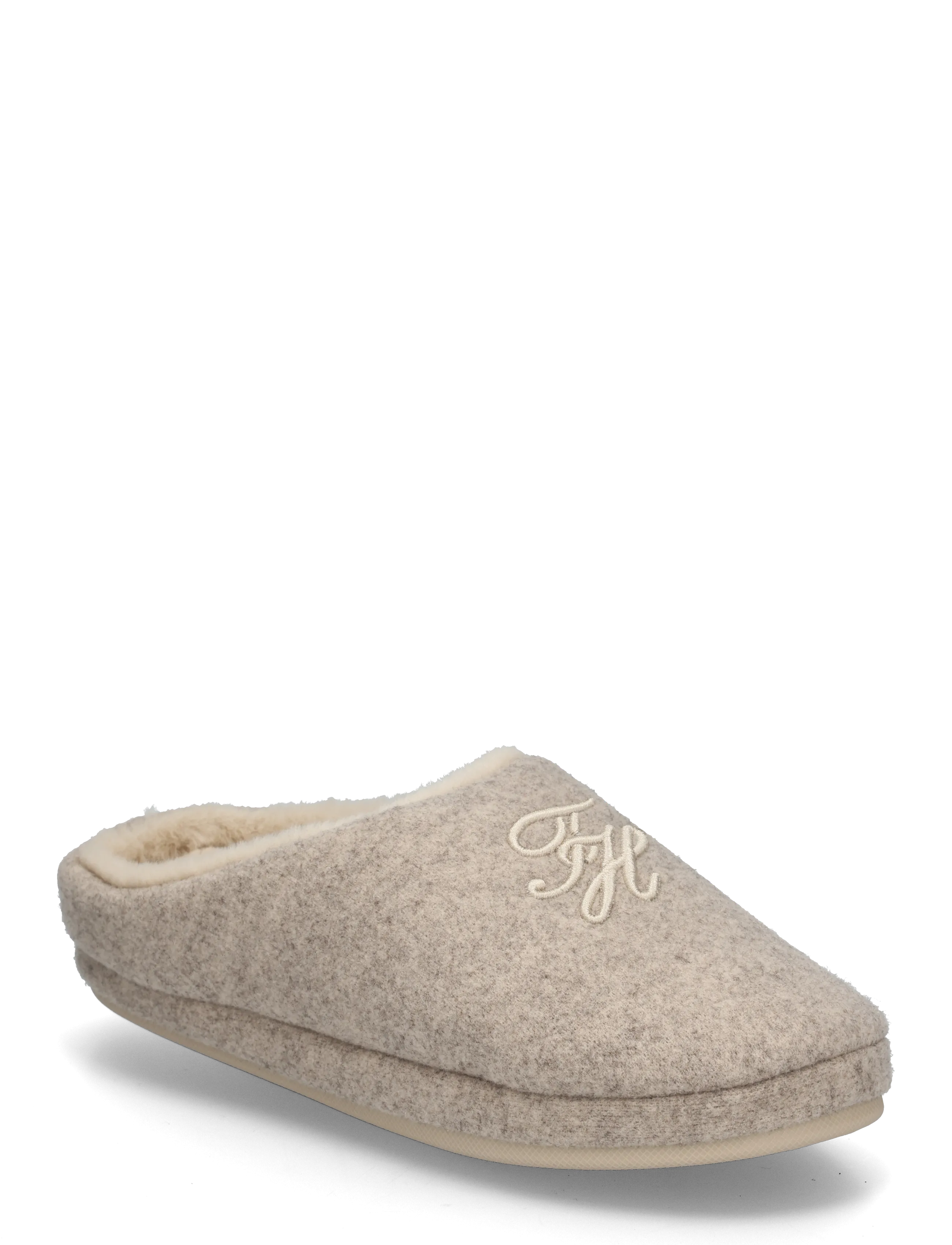 Tommy Hilfiger TH HOUSE SHOE FLANNEL - Hjemmesko - BEIGE / beige