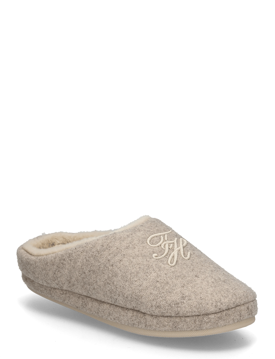 Tommy Hilfiger - TH HOUSE SHOE FLANNEL - alltags-style - beige - 0