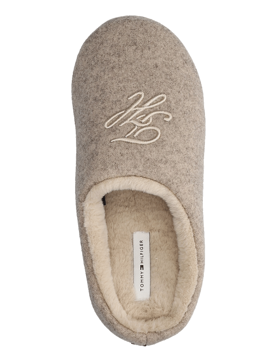 Tommy Hilfiger - TH HOUSE SHOE FLANNEL - madalad muula-kingad - beige - 3