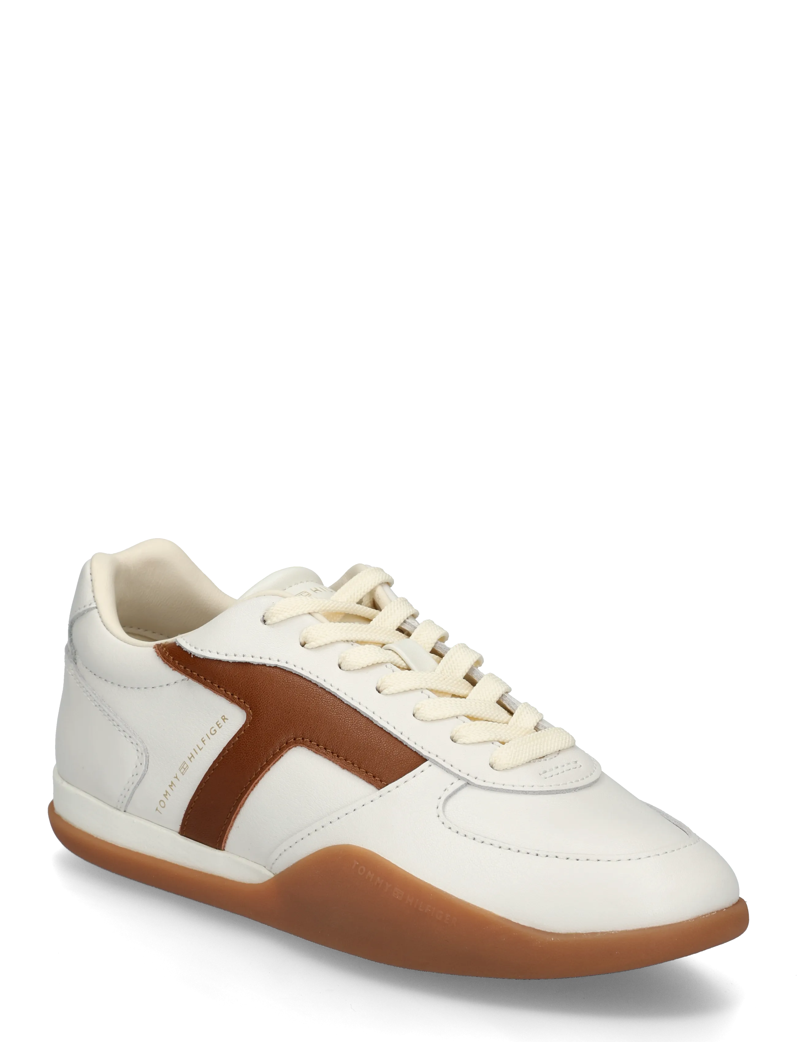 Tommy Hilfiger TH VINTAGE LOW RUNNER LEATHER - Schuhe - ECRU / cream