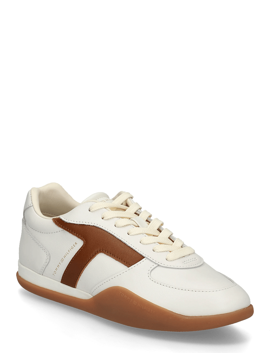 Tommy Hilfiger - TH VINTAGE LOW RUNNER LEATHER - niedrige sneaker - ecru - 0