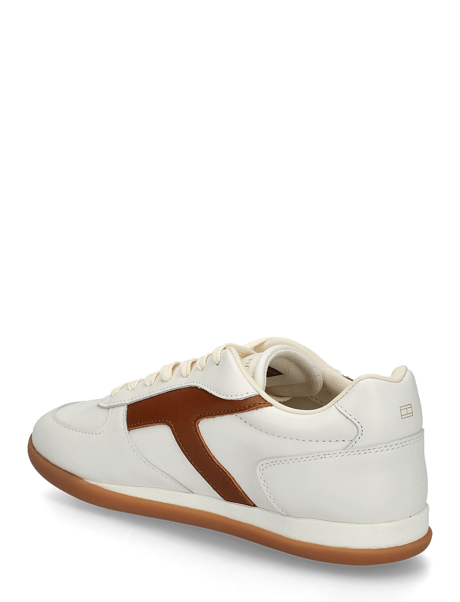 Tommy Hilfiger - TH VINTAGE LOW RUNNER LEATHER - niedrige sneaker - ecru - 1
