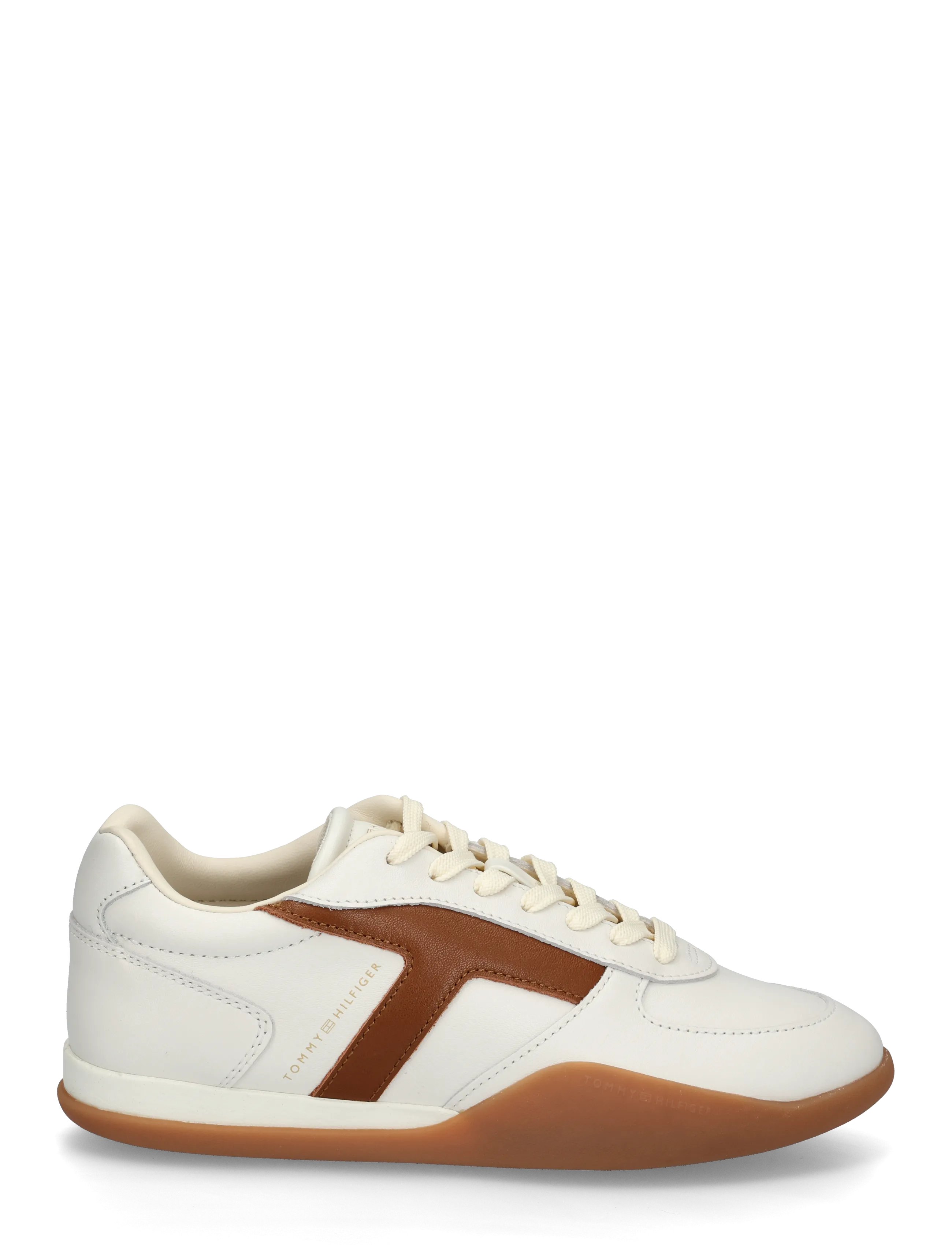 Tommy Hilfiger - TH VINTAGE LOW RUNNER LEATHER - niedrige sneaker - ecru - 2