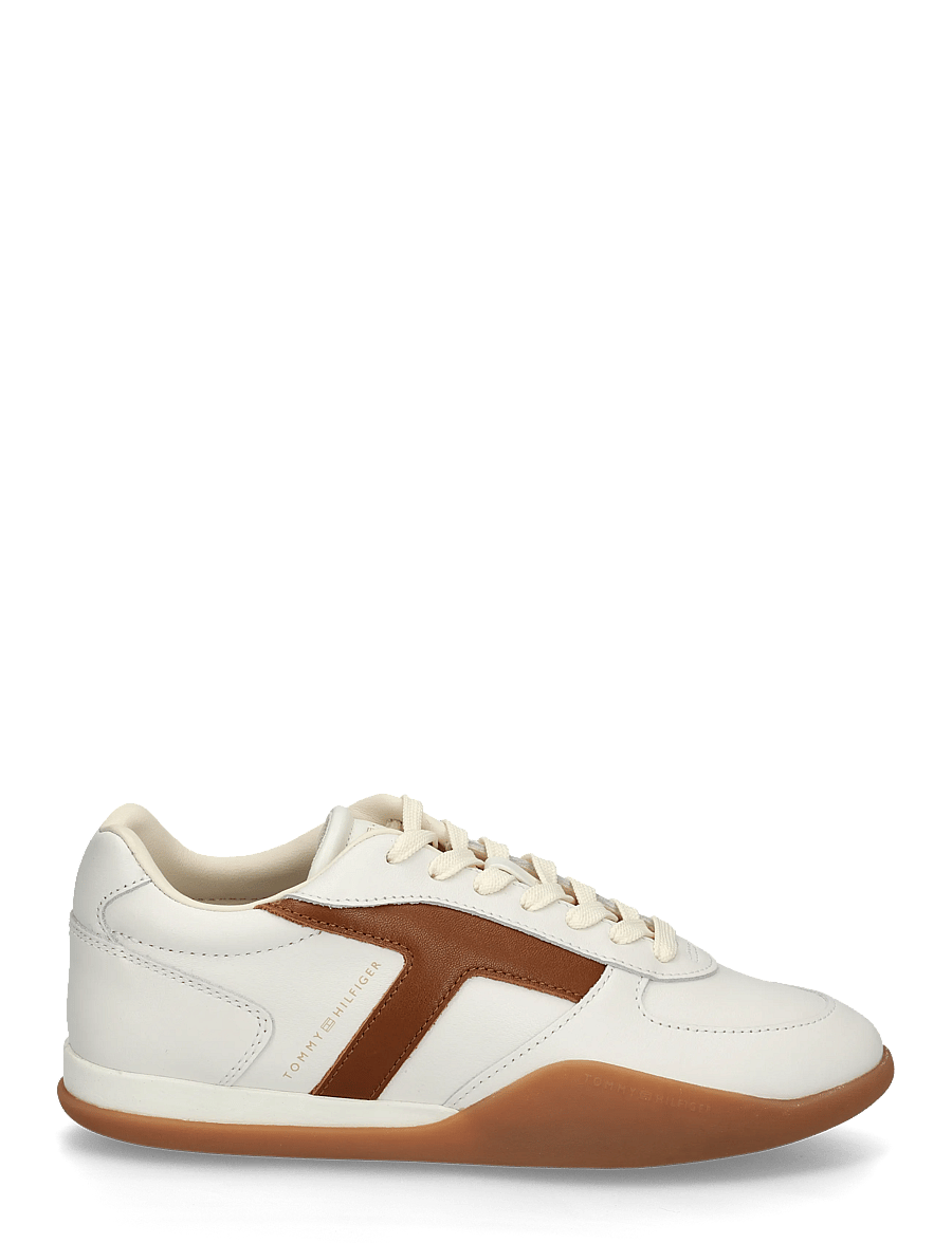 Tommy Hilfiger - TH VINTAGE LOW RUNNER LEATHER - niedrige sneaker - ecru - 2