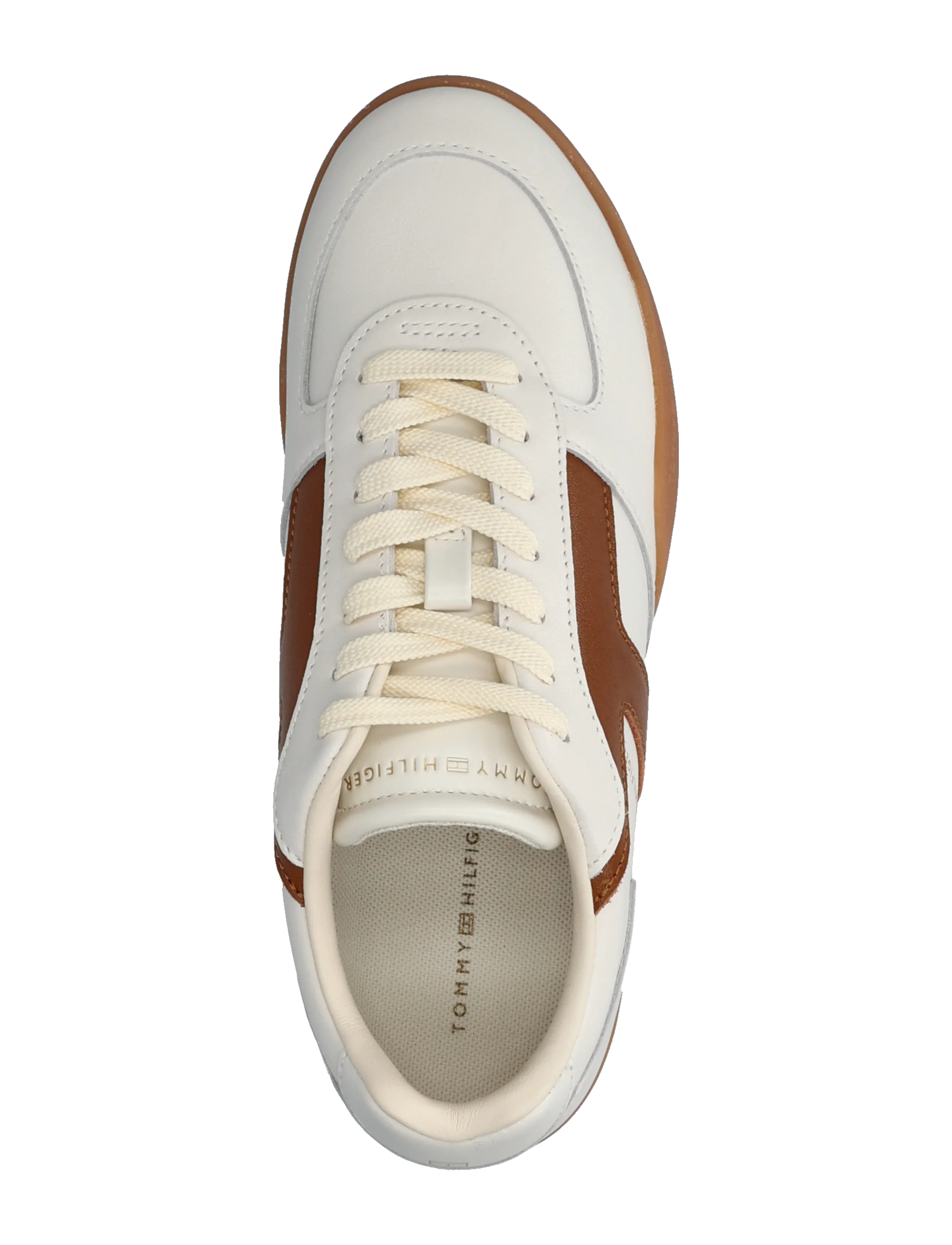 Tommy Hilfiger - TH VINTAGE LOW RUNNER LEATHER - niedrige sneaker - ecru - 3