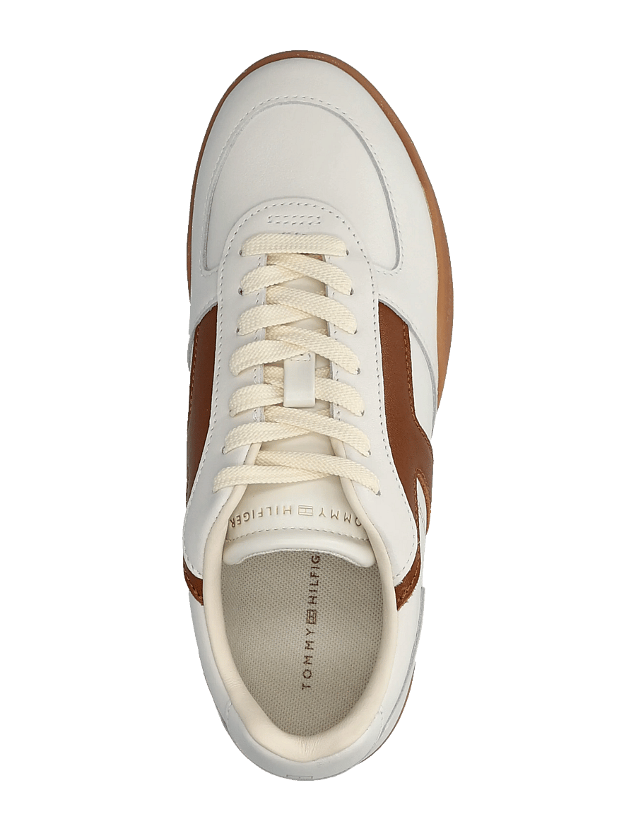 Tommy Hilfiger - TH VINTAGE LOW RUNNER LEATHER - niedrige sneaker - ecru - 3