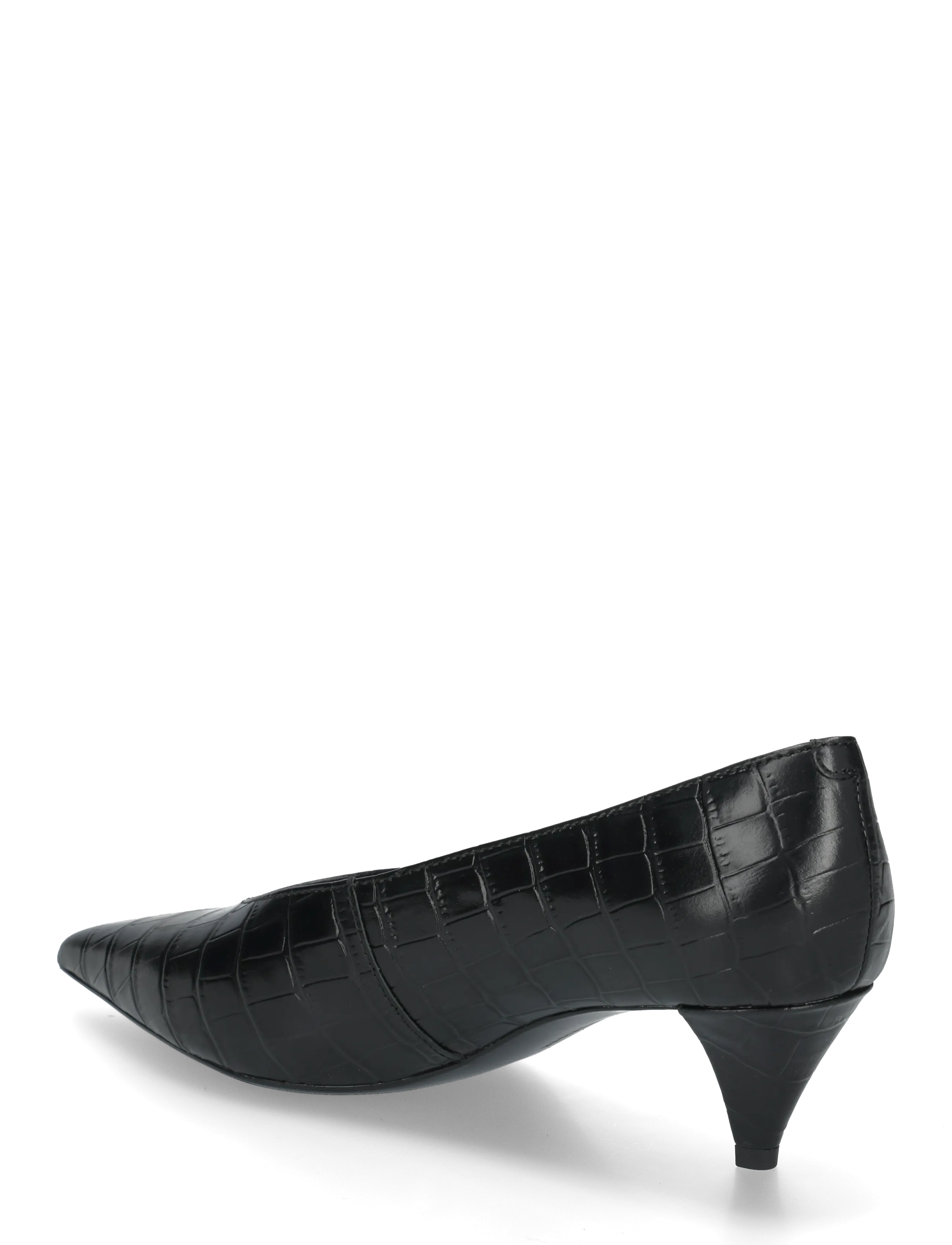 Tommy Hilfiger - POINTY TOE 50 HEEL CROCO PUMP - pumps - black - 1