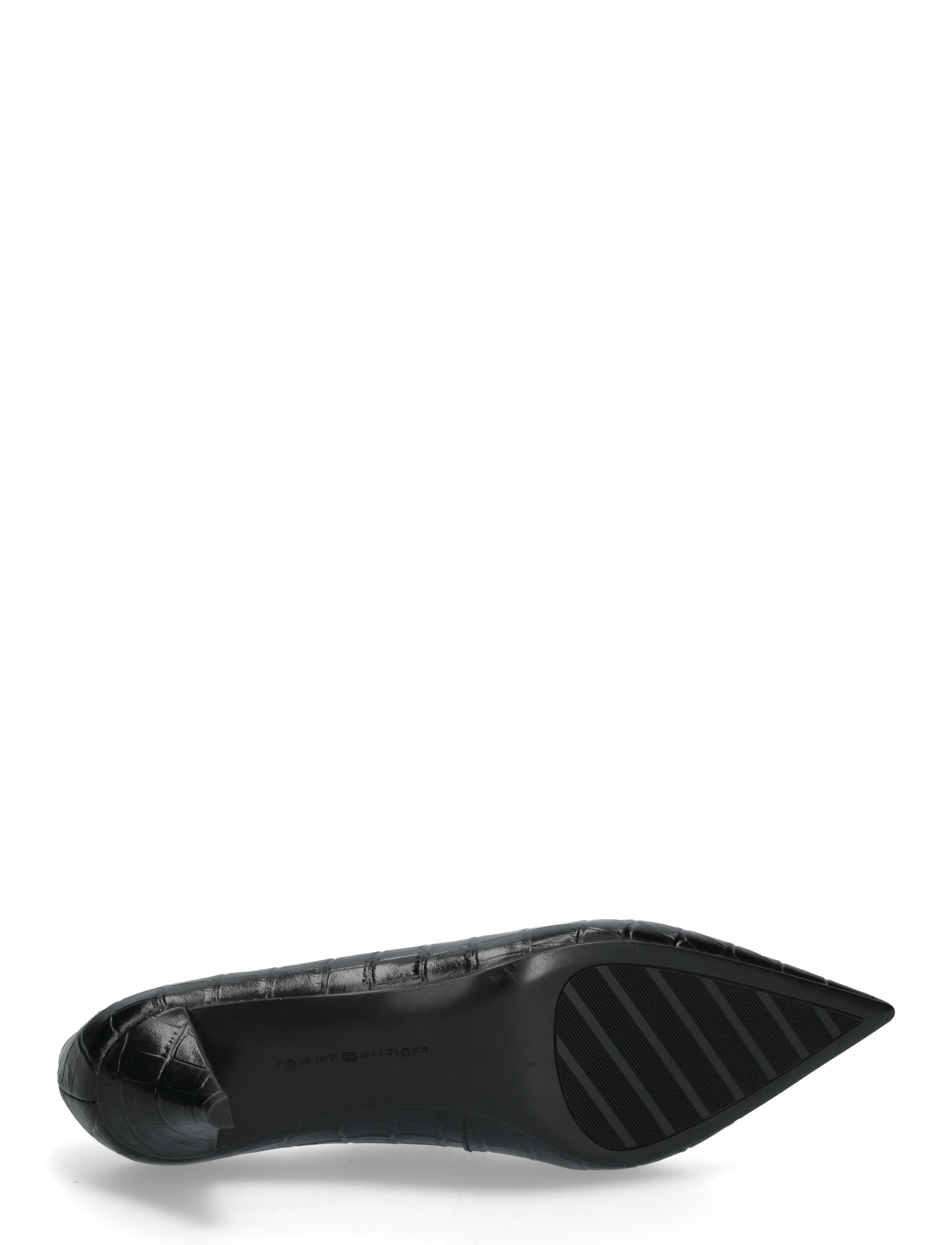 Tommy Hilfiger - POINTY TOE 50 HEEL CROCO PUMP - pumps - black - 4