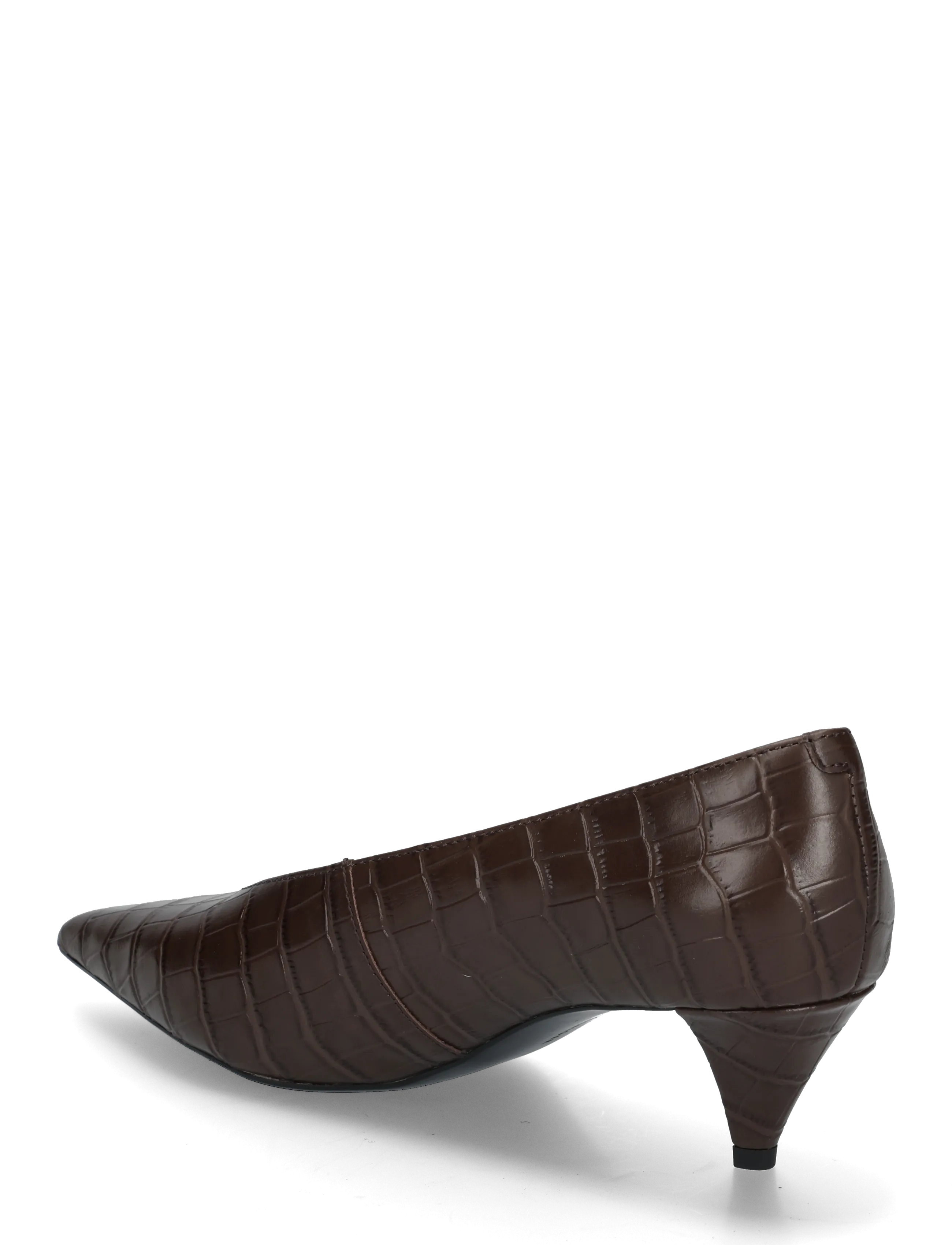 Tommy Hilfiger - POINTY TOE 50 HEEL CROCO PUMP - pumps - fondant brown - 1